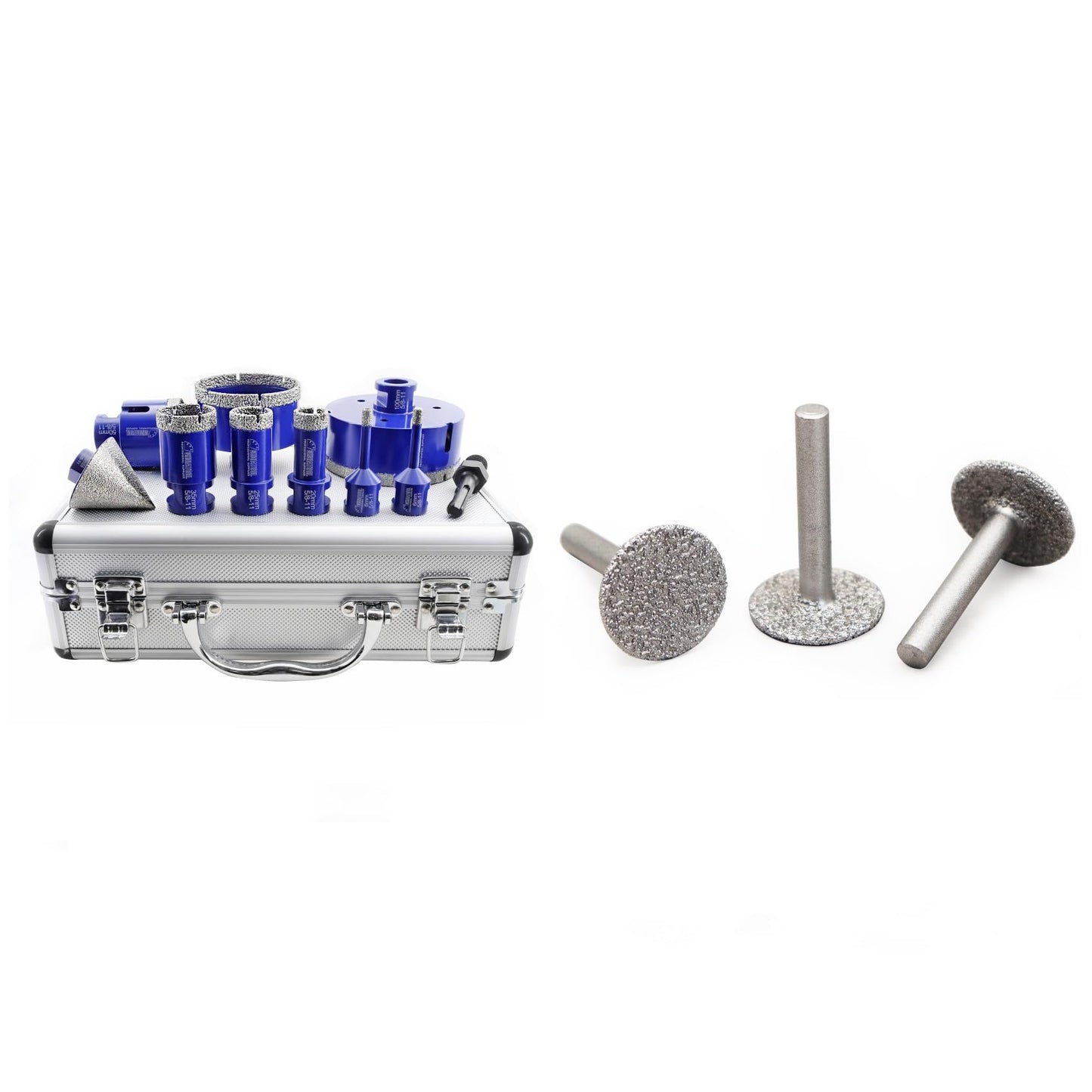 SHDIATOOL Diamond Tile Drill Bits Set,Porcelain Hole Saw, Cutter for Marble Ceramic Granite