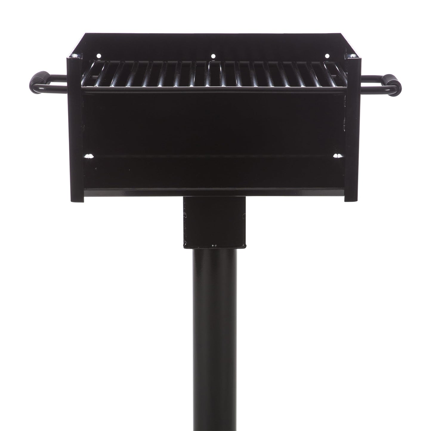 Commercial Grade Park Grill – Heavy-Duty Steel with 300 Sq Inch Cooking Grate, 360° Swivel Post, Made in the USA by Jamestown Advanced Products