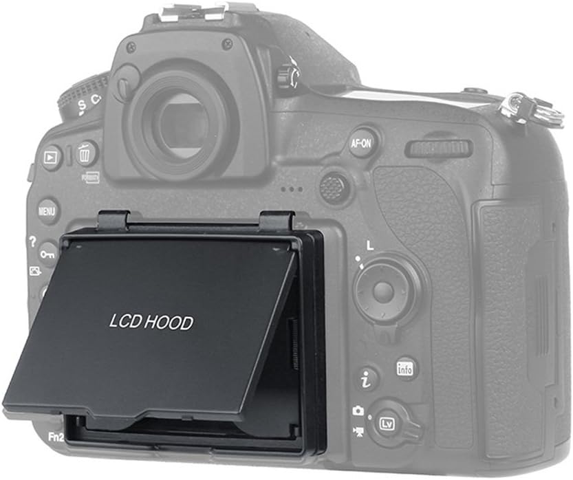 D850 Camera LCD Sun Shade Sun Hood Camera LCD Viewfinder Professional Optical Sunshade with Screen Protector for Nikon