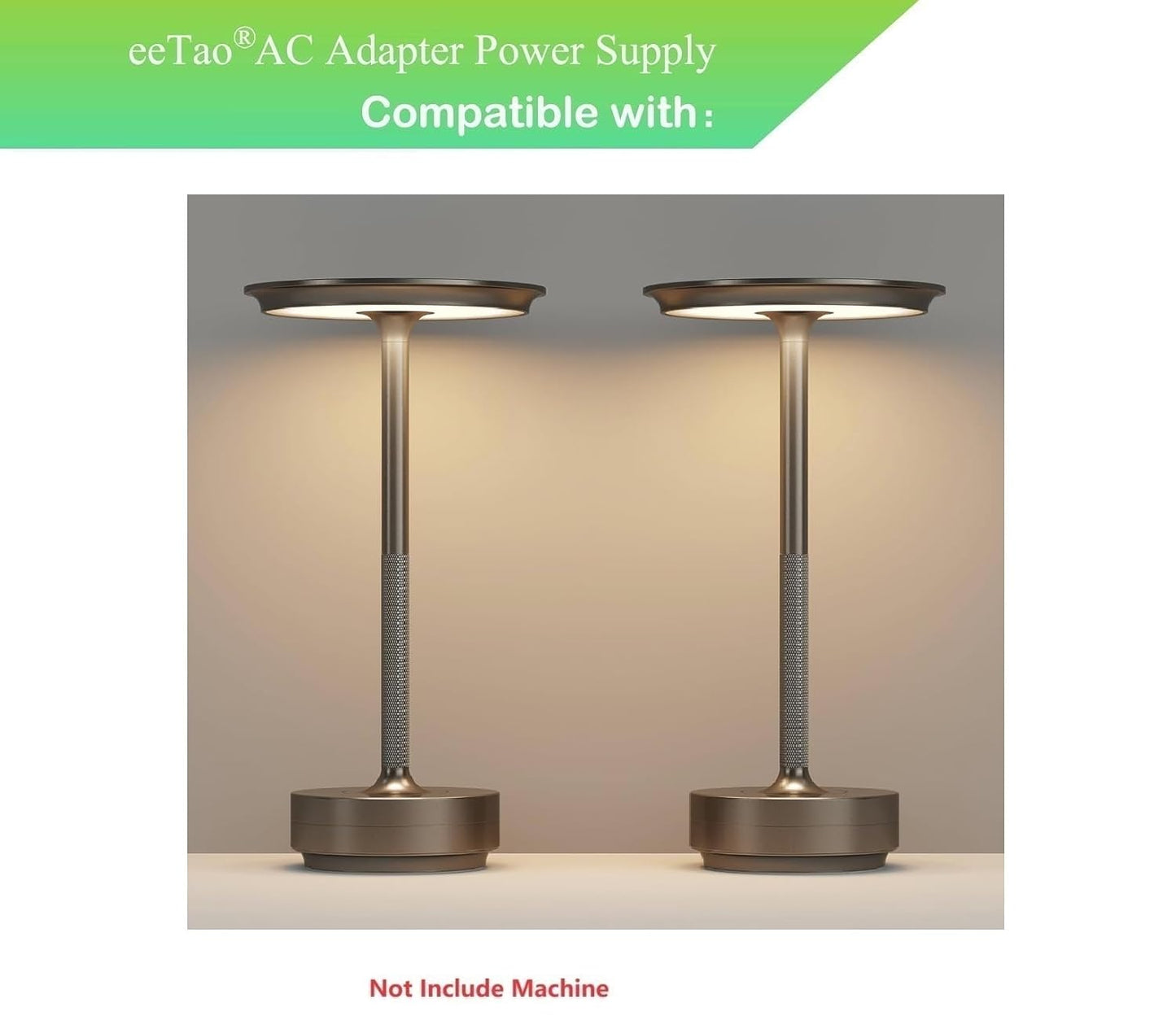 T106A-C 2 Pack 5000 DC5V USBC Charging Cable for FDIDC Cordless Table Lamps Rechargeable Portable LED Table Light mAh