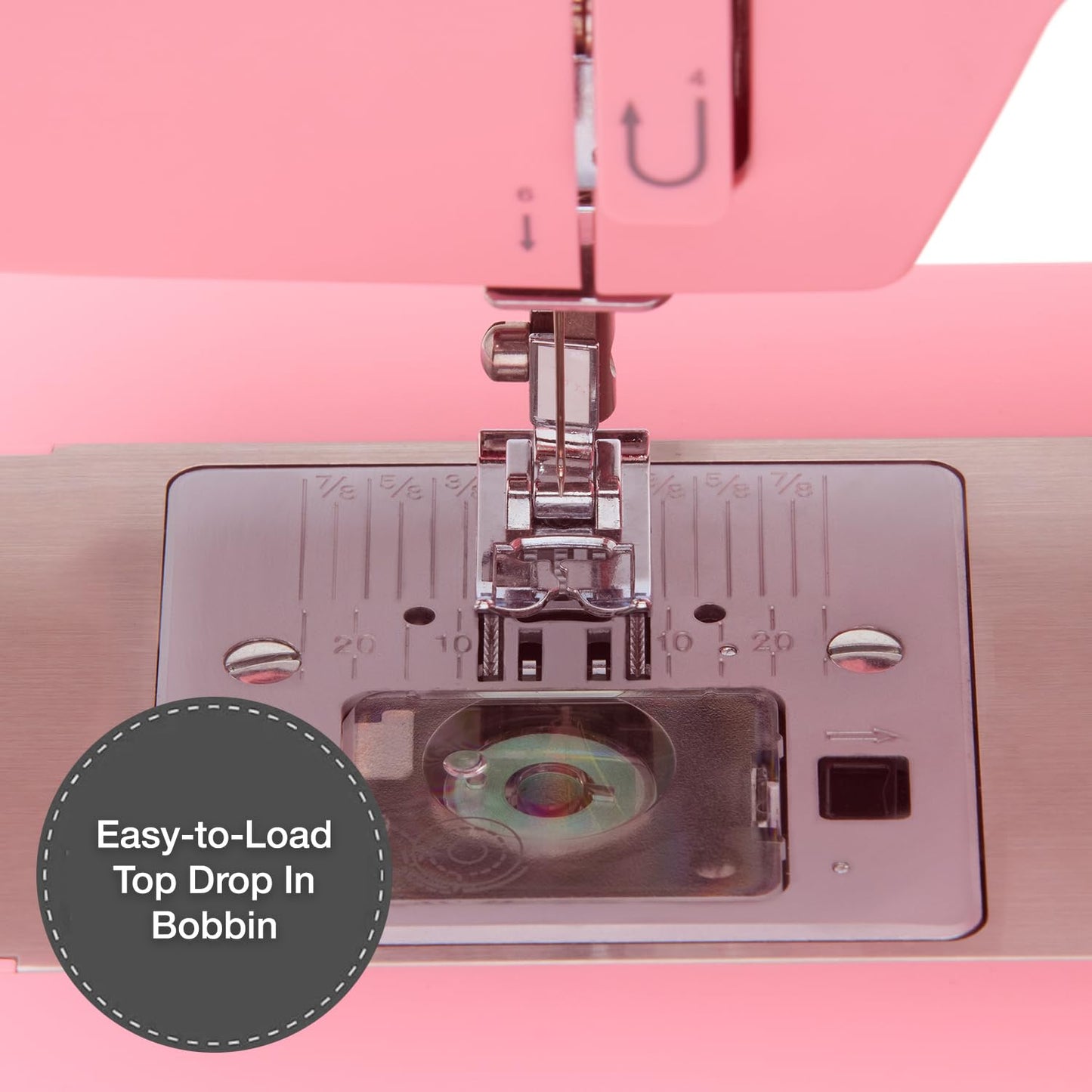 SINGER® Heavy Duty 4411 (Pink) High Speed Sewing Machine + Accessories | 11 Built-In Stitches Deliver 69 Stitch Applications | 60% More Power, 1100 Stitches/Min | Metal Frame, 4-Step Buttonhole