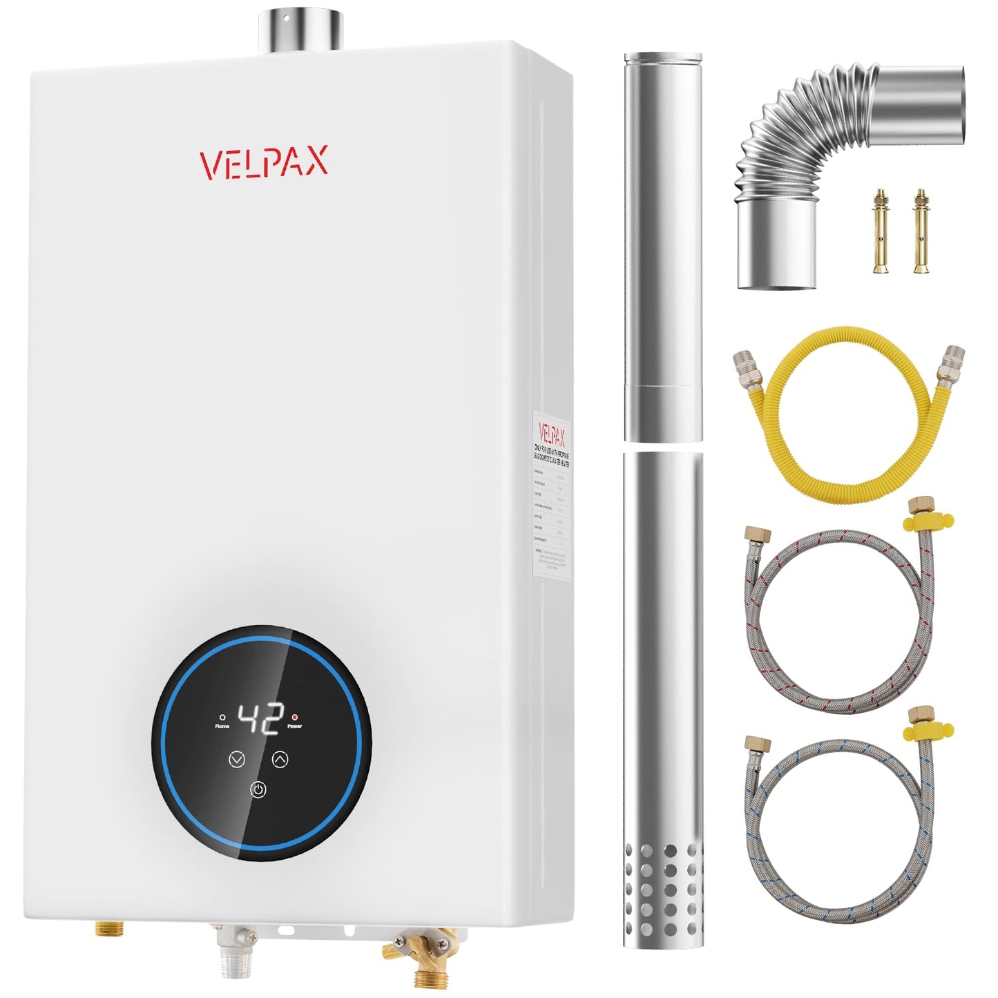 Propane Tankless Water Heater, 4.74GPM 18L Indoor,Constant propane water heater,Instant Hot Propane Gas water heater with Multi-Protection