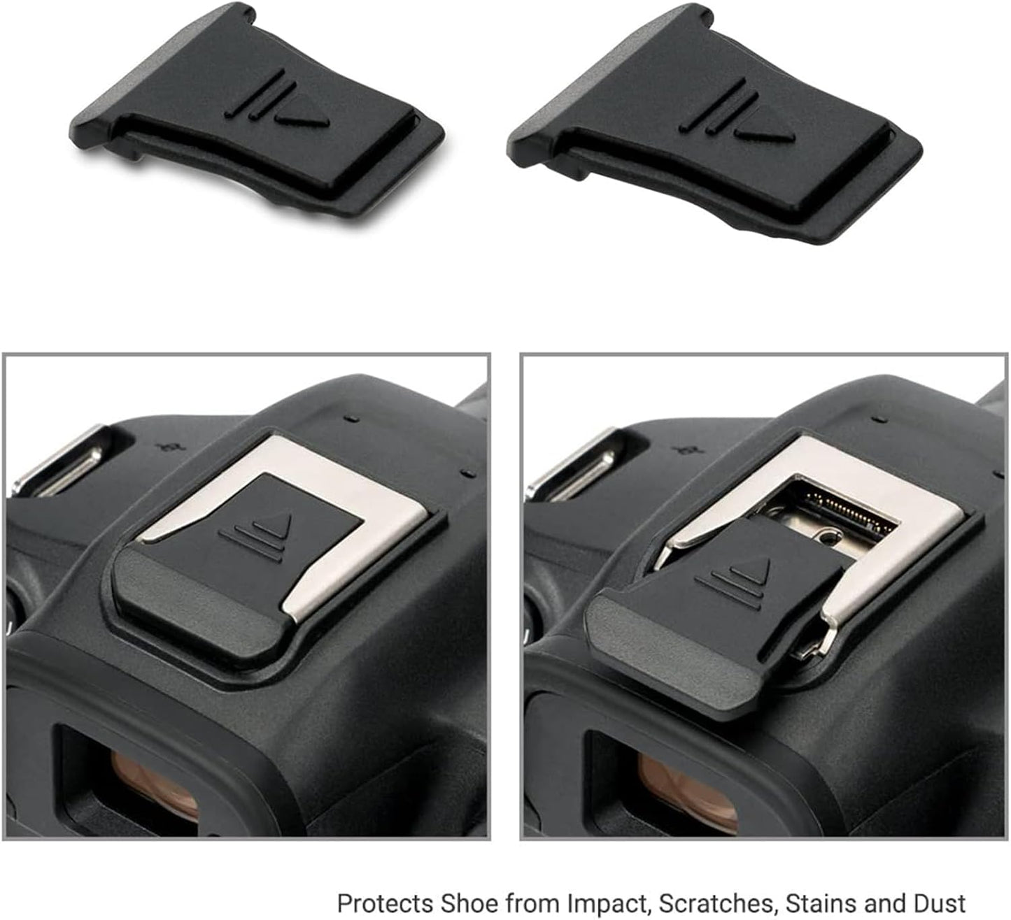 Qsvbeeqj 5pcs R6MarkII R5C Universal Hot Shoe Cap Dustproof Protective Cover Repalcement for Cameras Repair Part