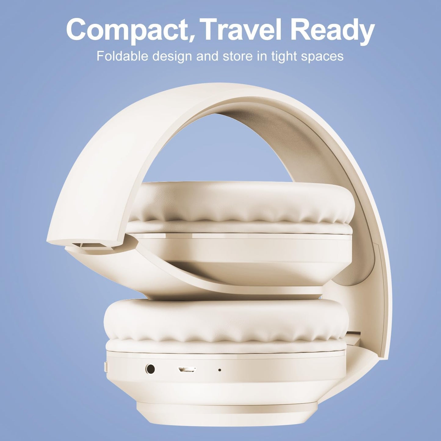 X5 Headset Rechargeable & Portable FM Radio Headphones with Best Reception, LED Display, Soft Ear Muffs, FM Radio