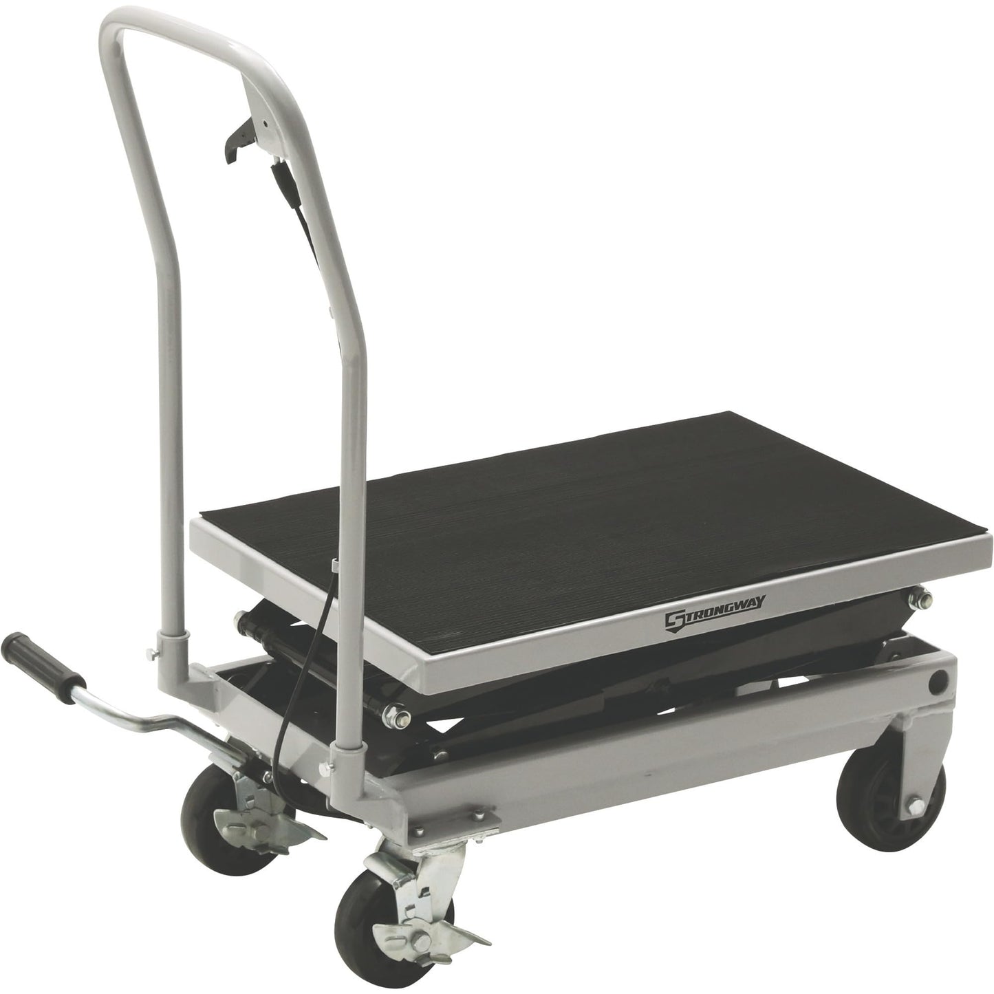 Strongway 2-Speed Hydraulic Rapid XT Lift Table Cart - 500-Lb. Capacity, 50 3/4in. Lift Height