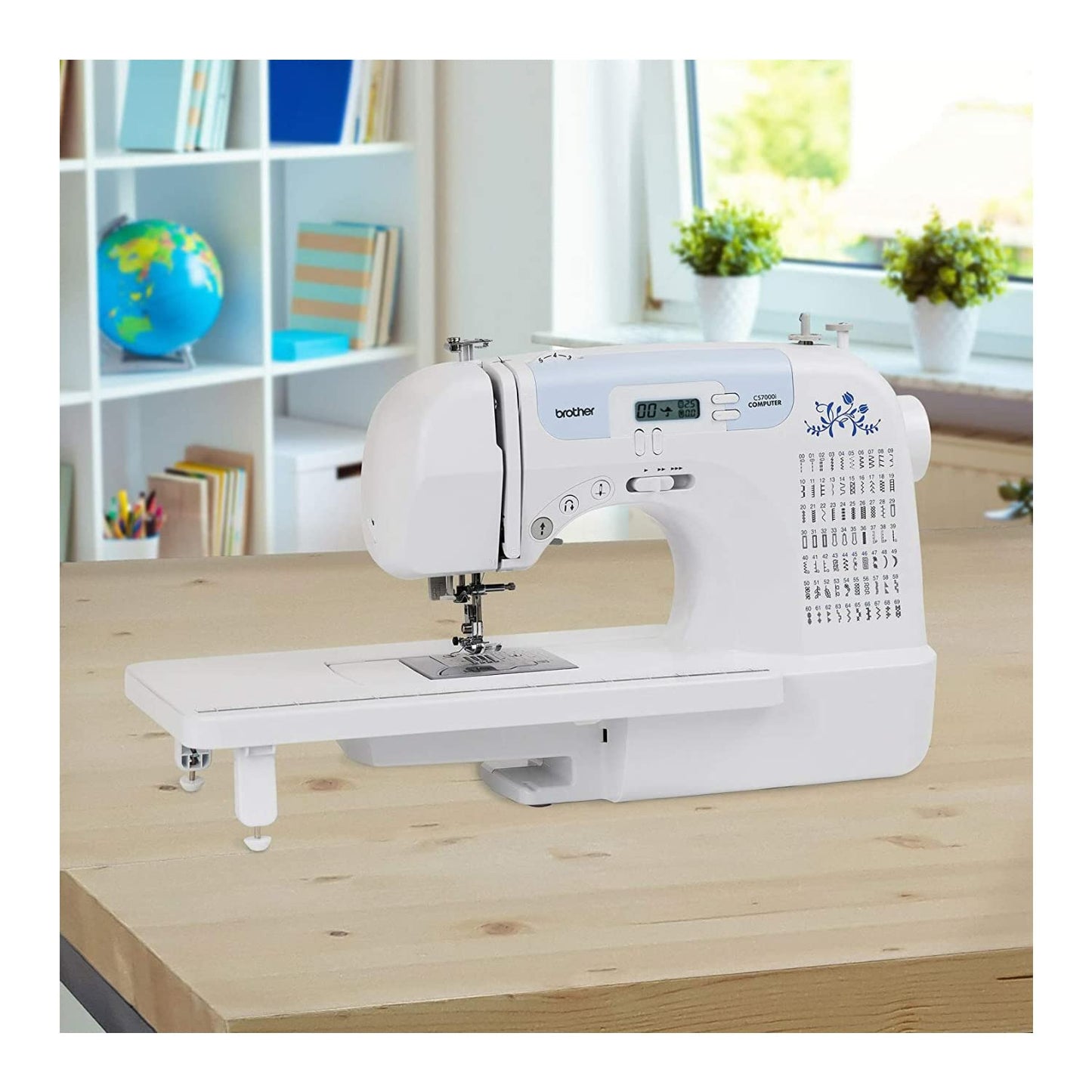 Brother CS7000i Sewing and Quilting Machine, 70 Built-in Stitches, 2.0" LCD Display, Wide Table, 10 Included Feet