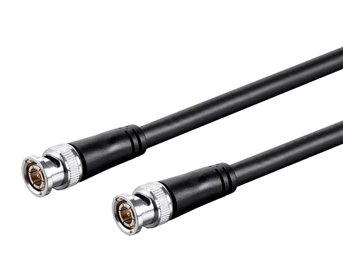 traderplus 5-Pack 5ft 75-Ohm (5 BNC Male to BNC Male Jumper Cable Extension Connector for CCTV DVR to TV System FT)