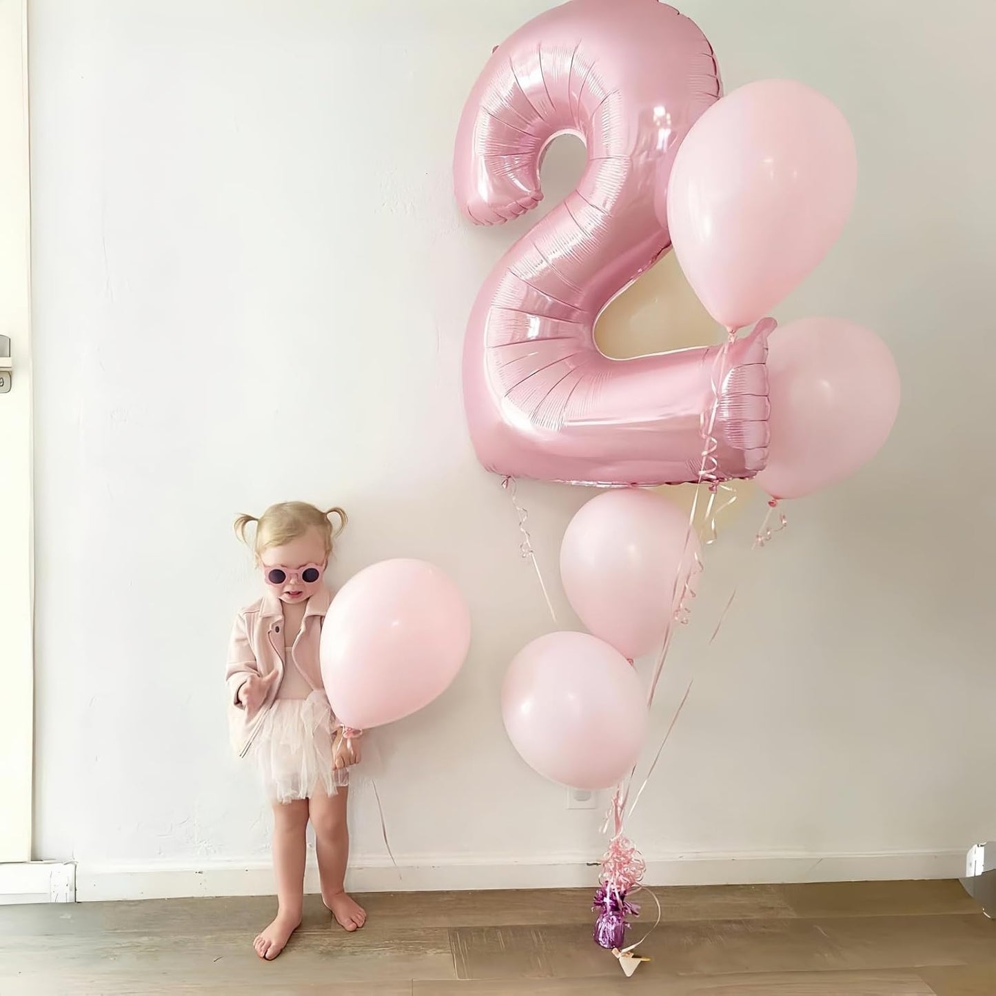 Pastel Pink 40" Balloon Number 0 by [Brand Name] - Large Foil Number Balloons 0-9 for Celebrations