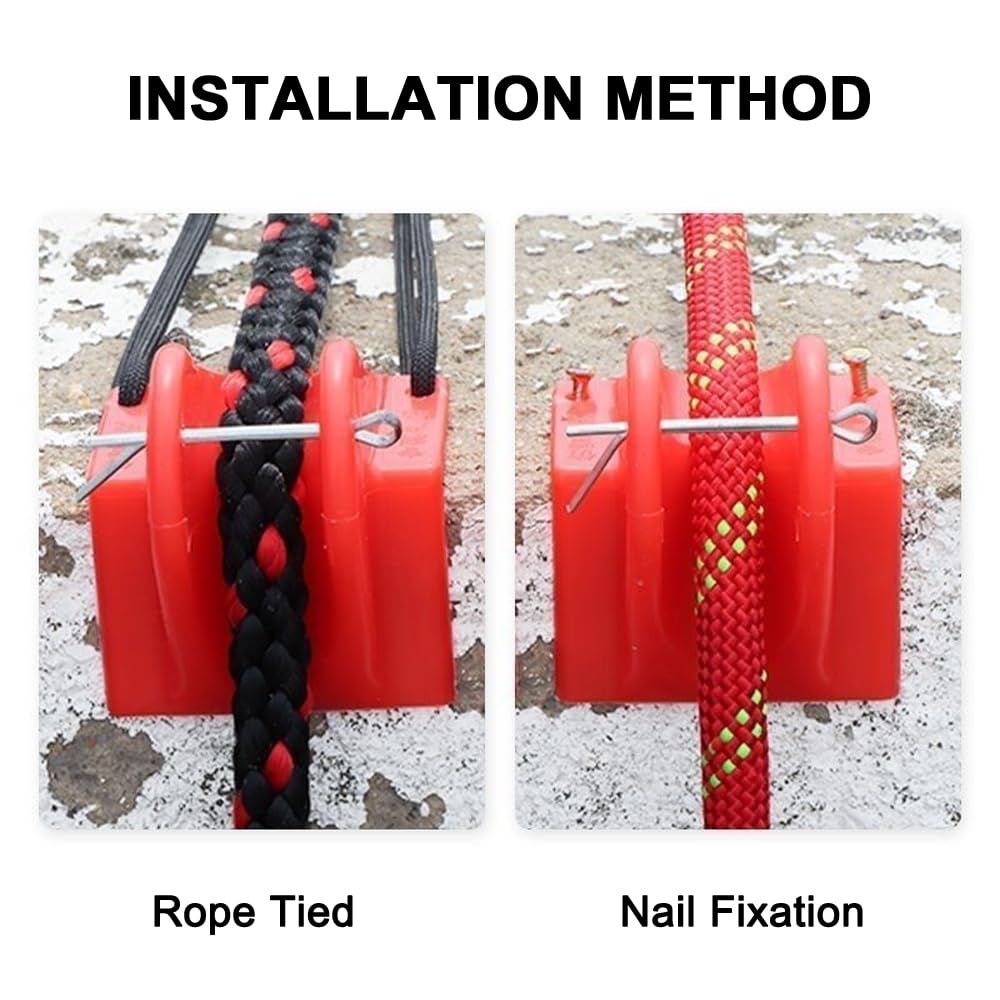 NAYDMHN 6PCS Climbing Rope Edge Protector, Safety Ropes Protective Cover, Wall Corner Lanyard Anti-wear Rope Protector for Rappelling Outdoor Work and Activities