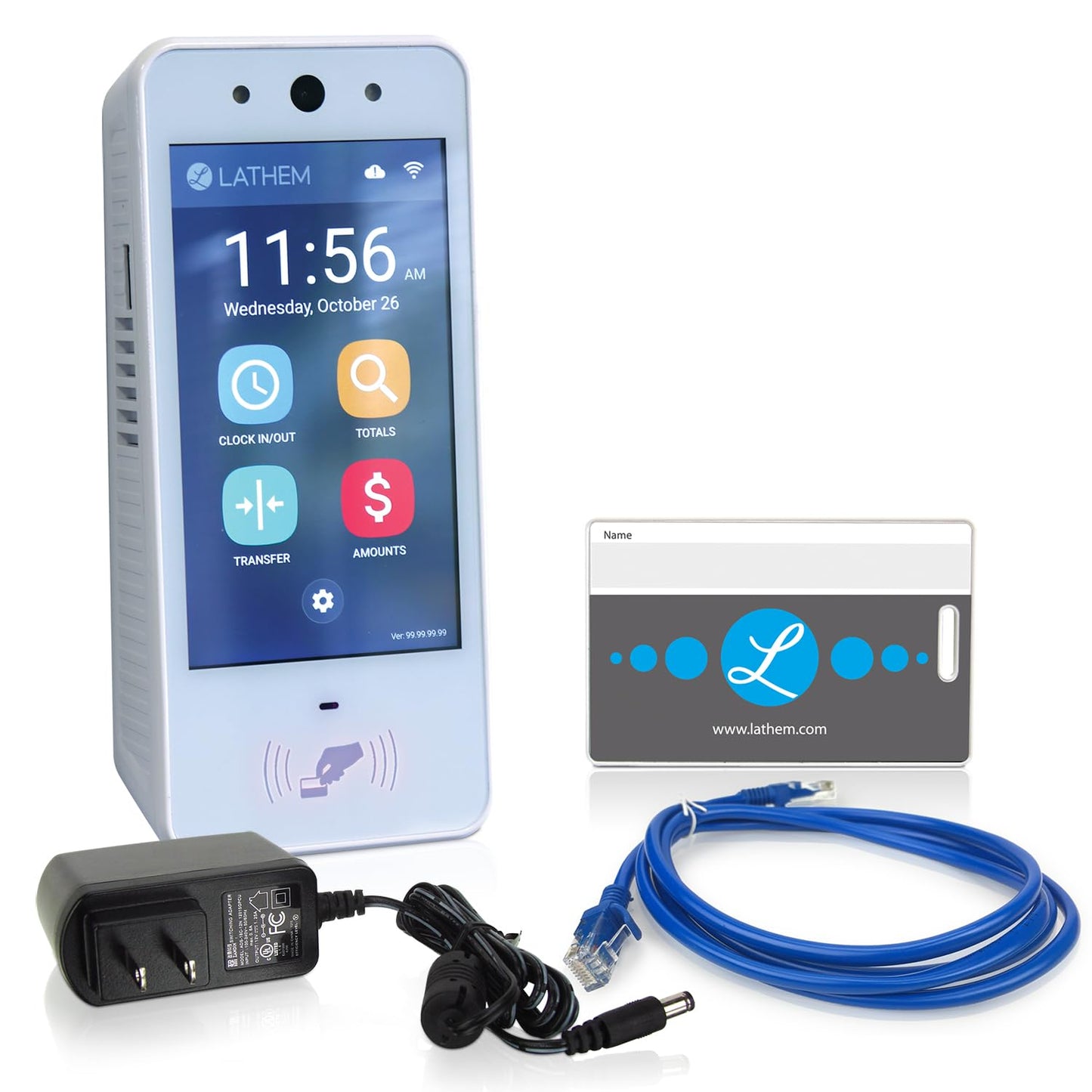 Lathem Touch-Free Wi-Fi Time Clock System w/ 15 Badges (PCEXPRESS)