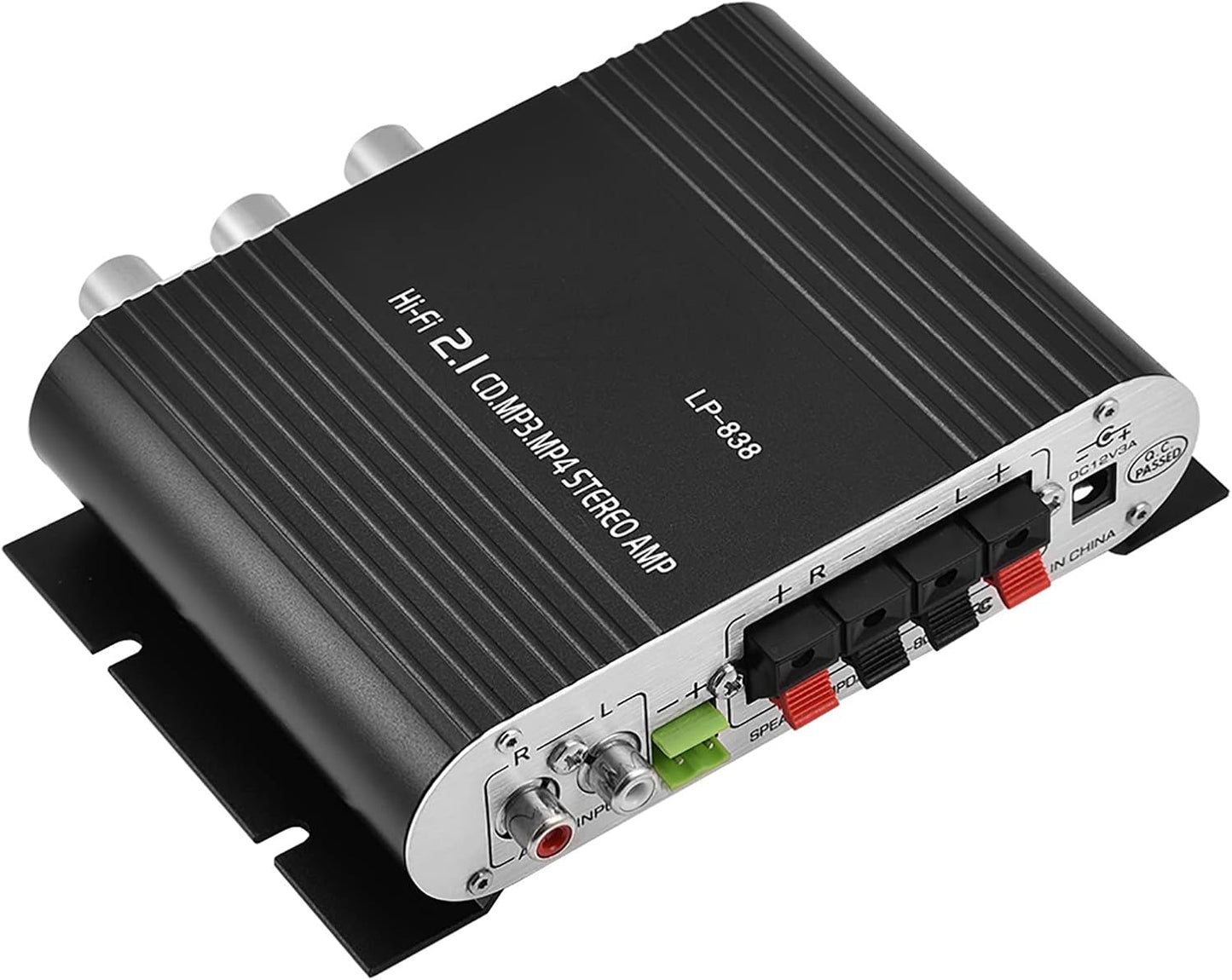 15Wx2 3.5mm MP3, MP4, Stereo Audio Amplifier Receiver, Output Stereo Bass Home Amplifiers, with and Port, Digital Amp