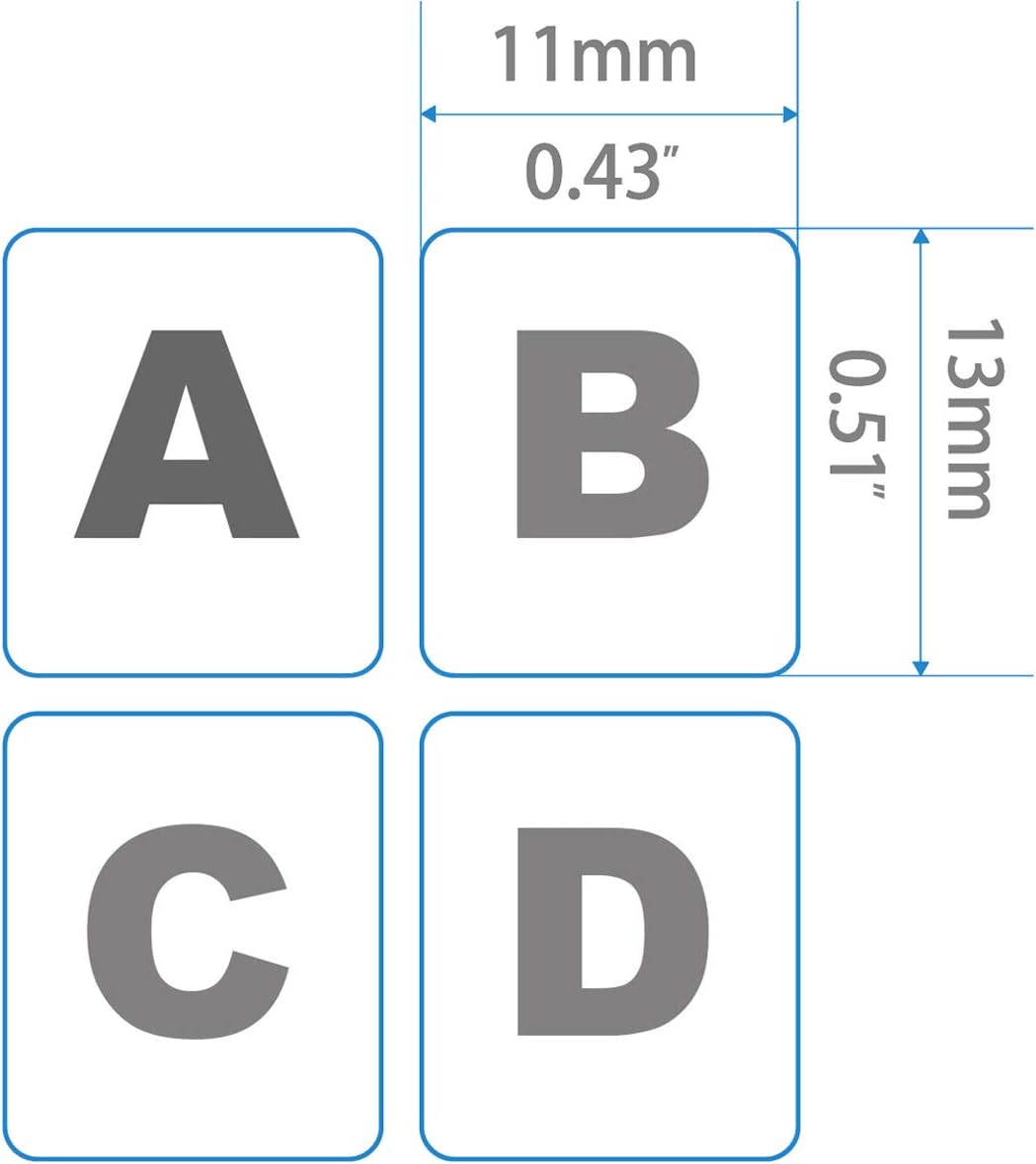 MUBUY-GOL 2 Pack Set (120 English Keyboard Stickers Big Letter Full Pcs), Universal PC Computer Laptop Desktop Keyboard