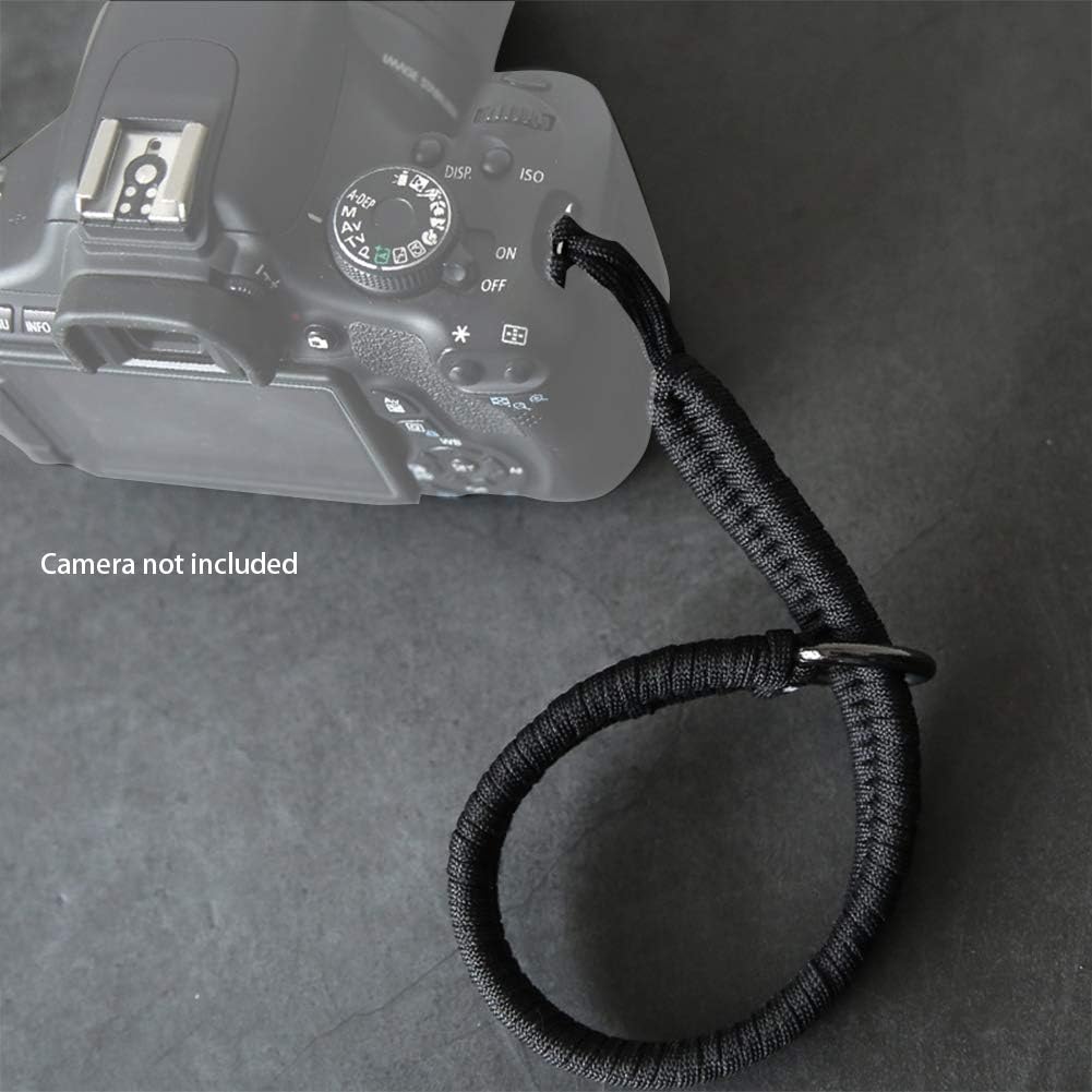 UXELY Paracord Camera Strap, Camera Hand Strap Wrist Lanyard, Camera Wrist Strap for All Mirrorless Cameras, DSLR, SLR