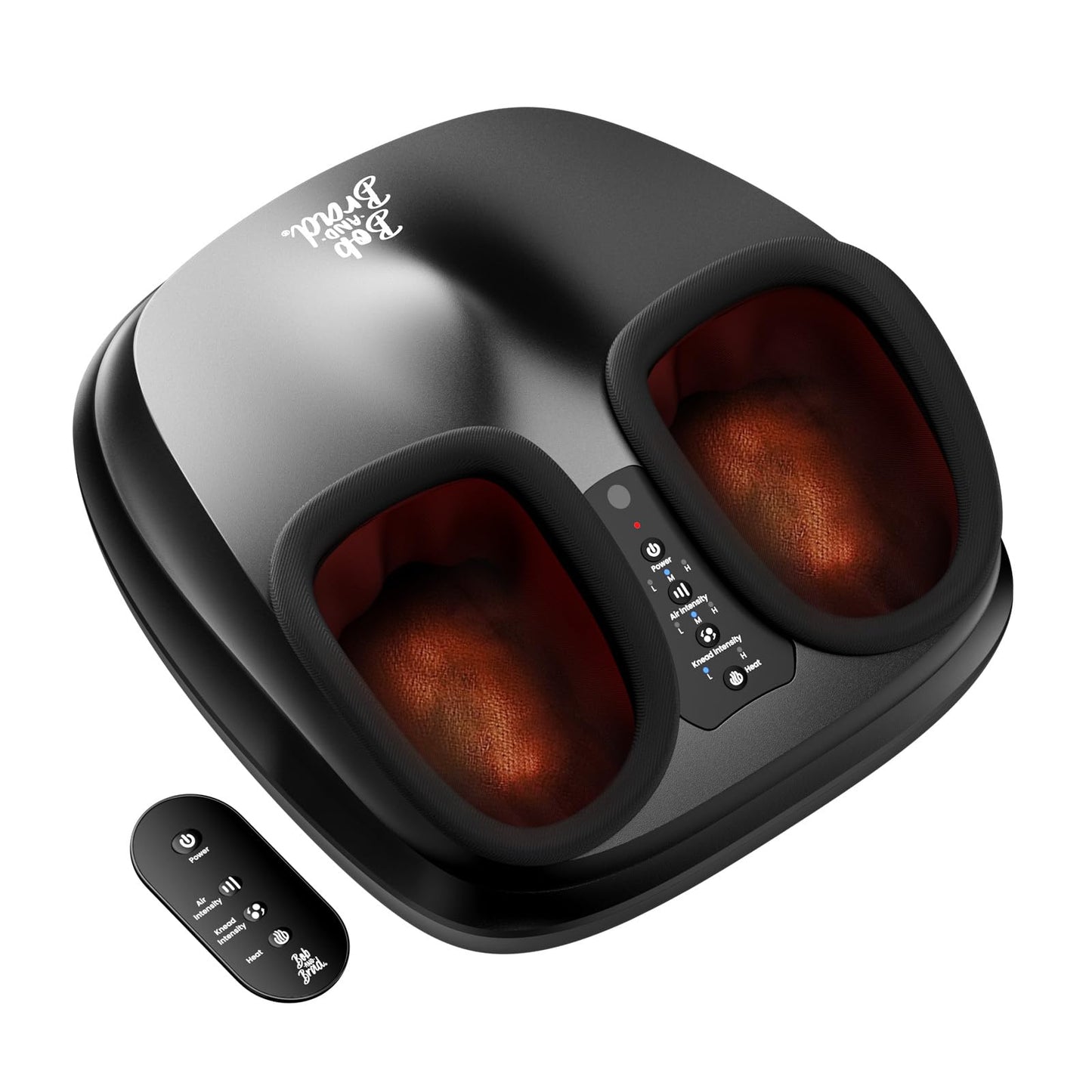 BOB AND BRAD Lite Foot Massager with Heat, FSA-HSA Eligible, Shiatsu Feet Massager with Deep Kneading & Compression, Multi-Level Settings, Fathers Day Gift for Dad Husband