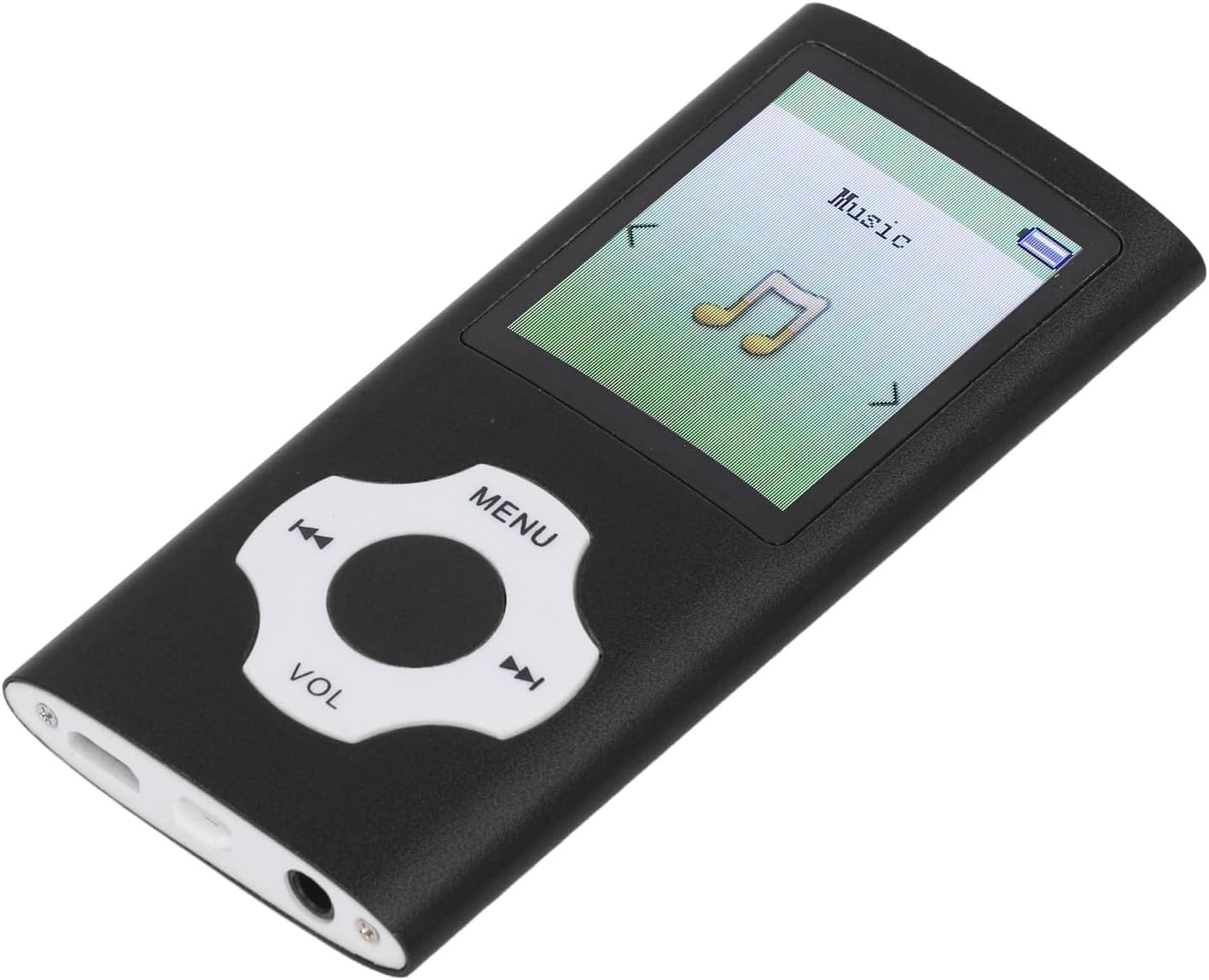 Jectse MP3 MP3 MP4 16GB Bluetooth Player, Ultra Slim Player Portable Music Player with Small Memory Card, Noise
