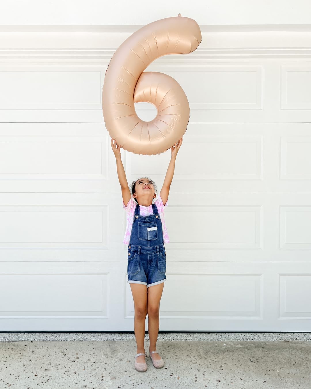 Skiennix 40-Inch Light Brown Number 6 Balloon - Perfect for Beige Birthday Decorations & Parties
