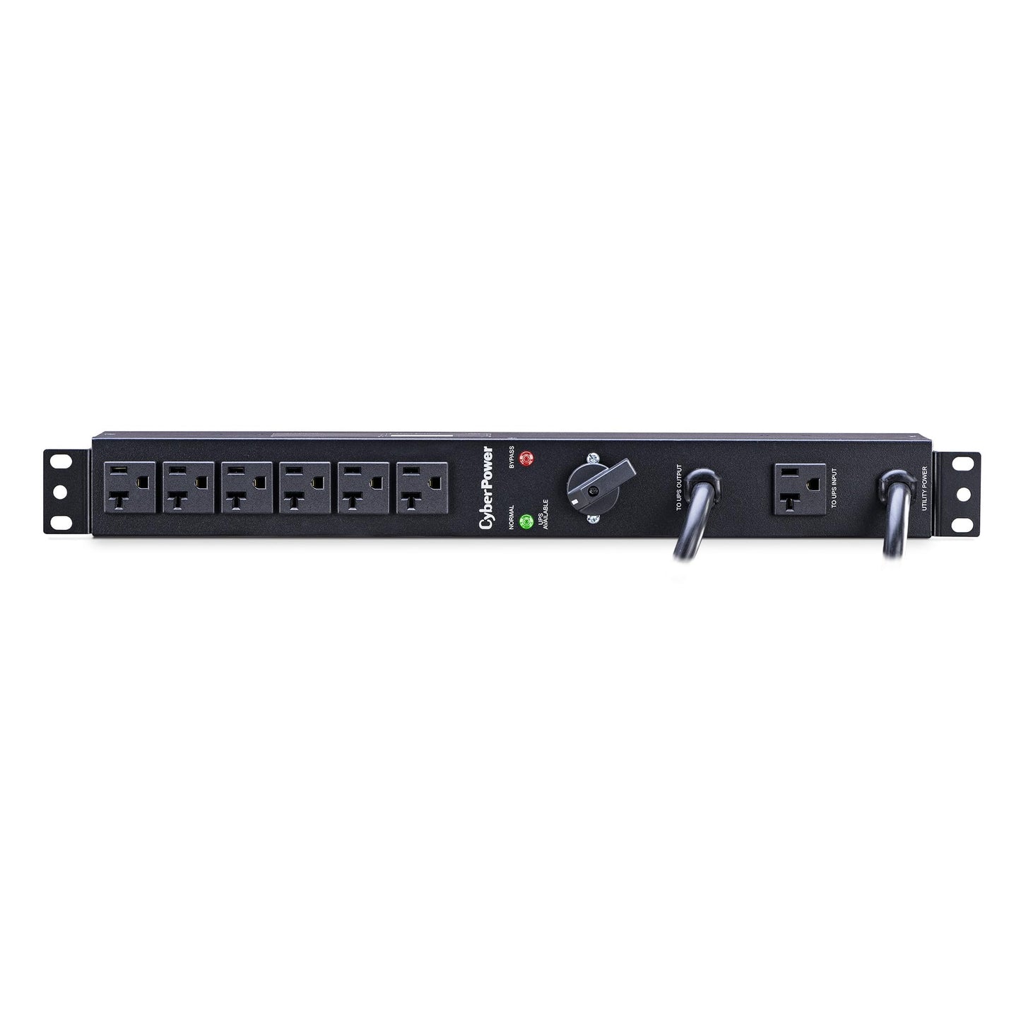 CyberPower MBP20A6 Maintenance Bypass PDU, 120V/20A (Derated to 16A), 6 Outlets, 1U Rackmount