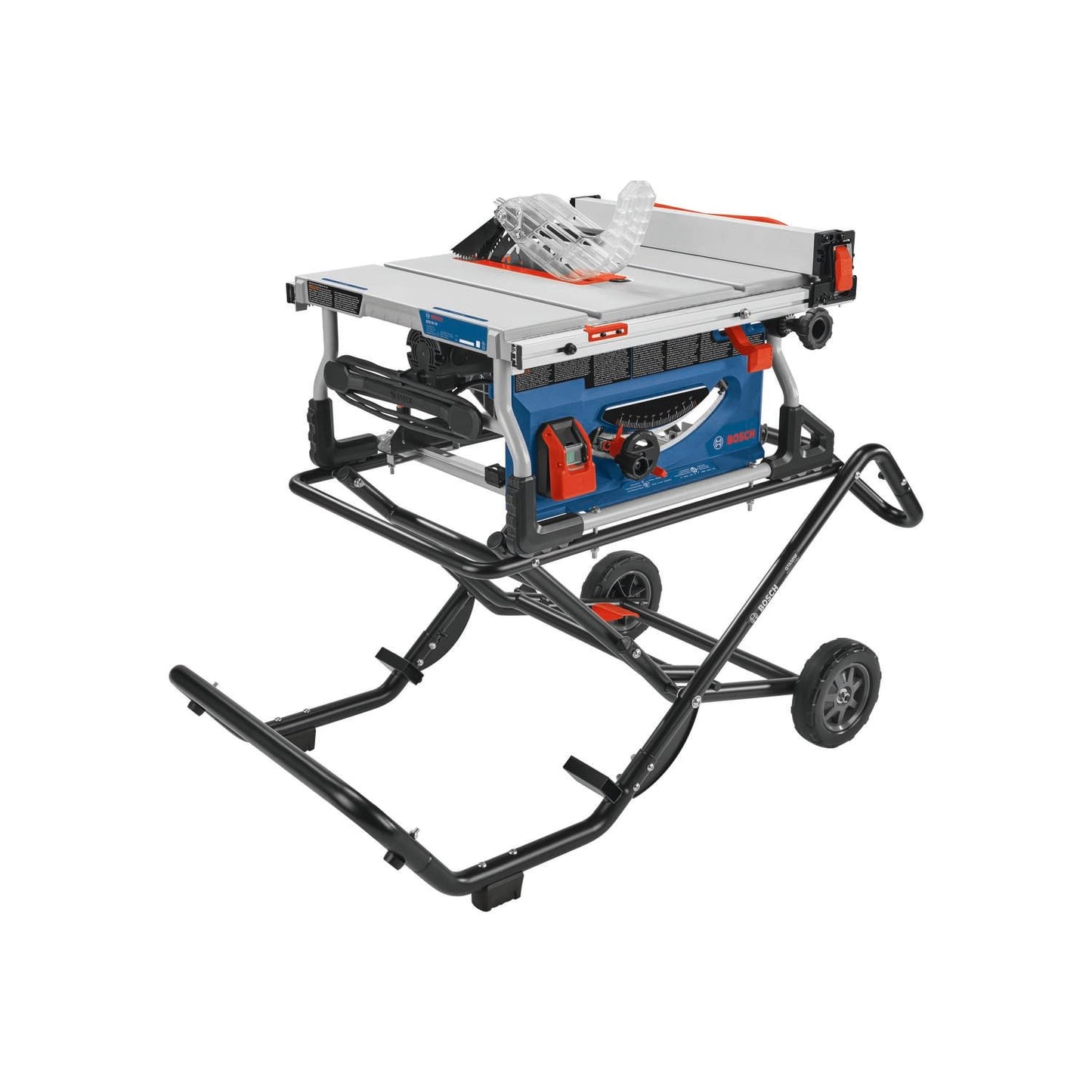 BOSCH GTS15-10 Table Saw 10 Inch Portable Jobsite Saw with Gravity-Rise Wheeled Stand, 15 Amp, 32-1/8 Inch Rip Capacity, 4 HP