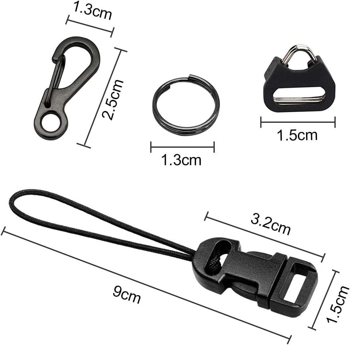Camera Quick Release Strap Adjustable Quick Release Buckles for Nikon DSLR Camera Strap Quick Release QD Loops Clips