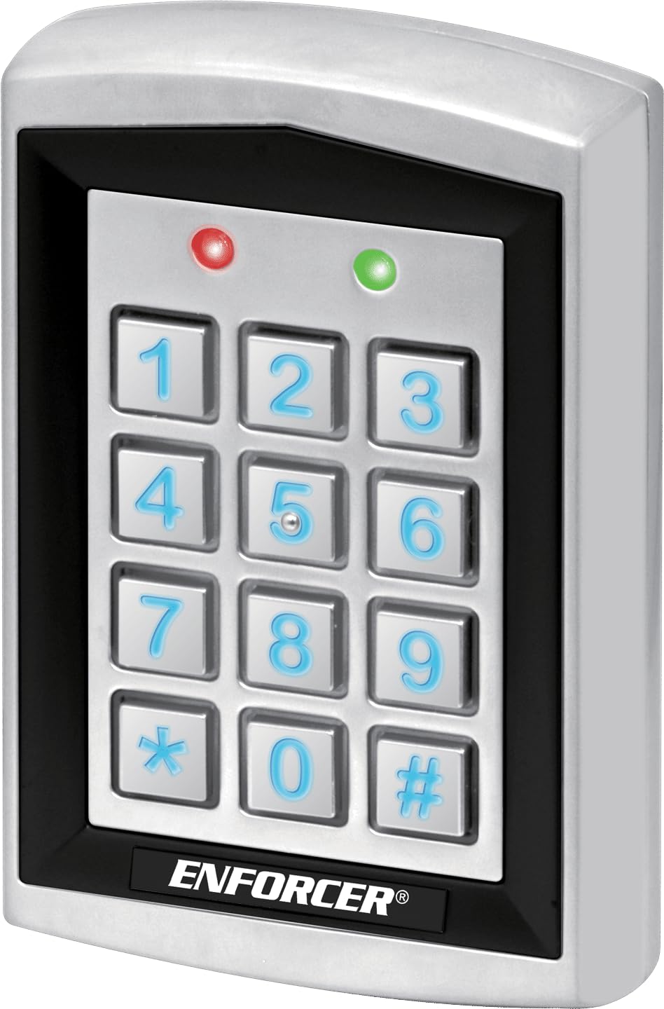 Seco-Larm SK-1323-SPQ Pack of 2 Enforcer Standalone Proximity Card Reader and Keypad, Access Control System, 1000 Users Capacity, 26-bit Output, Backlit Keys, IP66, Adjustable Relay Output, 12-24V DC