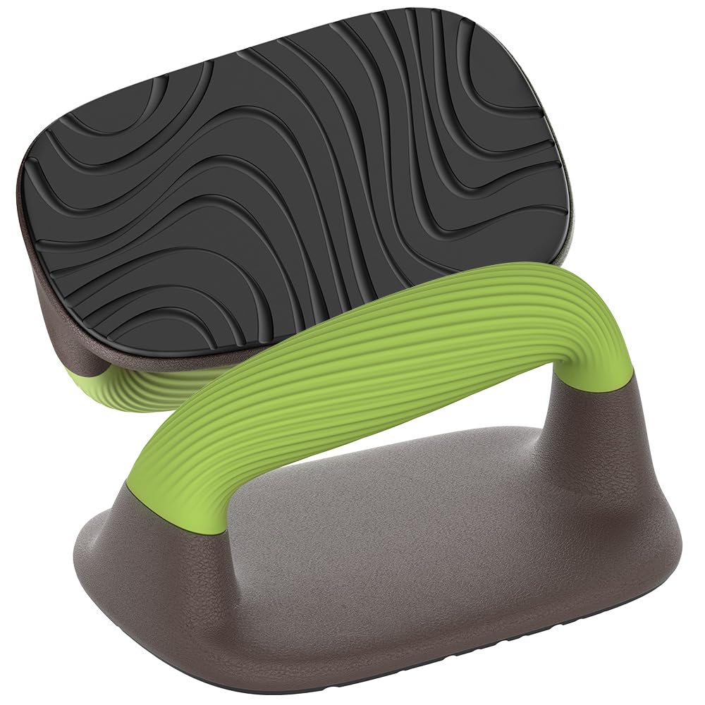 Lifeswell Push Up Bars – Ergonomic Pushup Handles for Floor Strength Training, Non-Slip Push-Up Stands with Soft Grip, Pushups Bars for Home Gym Workout, Olive Green