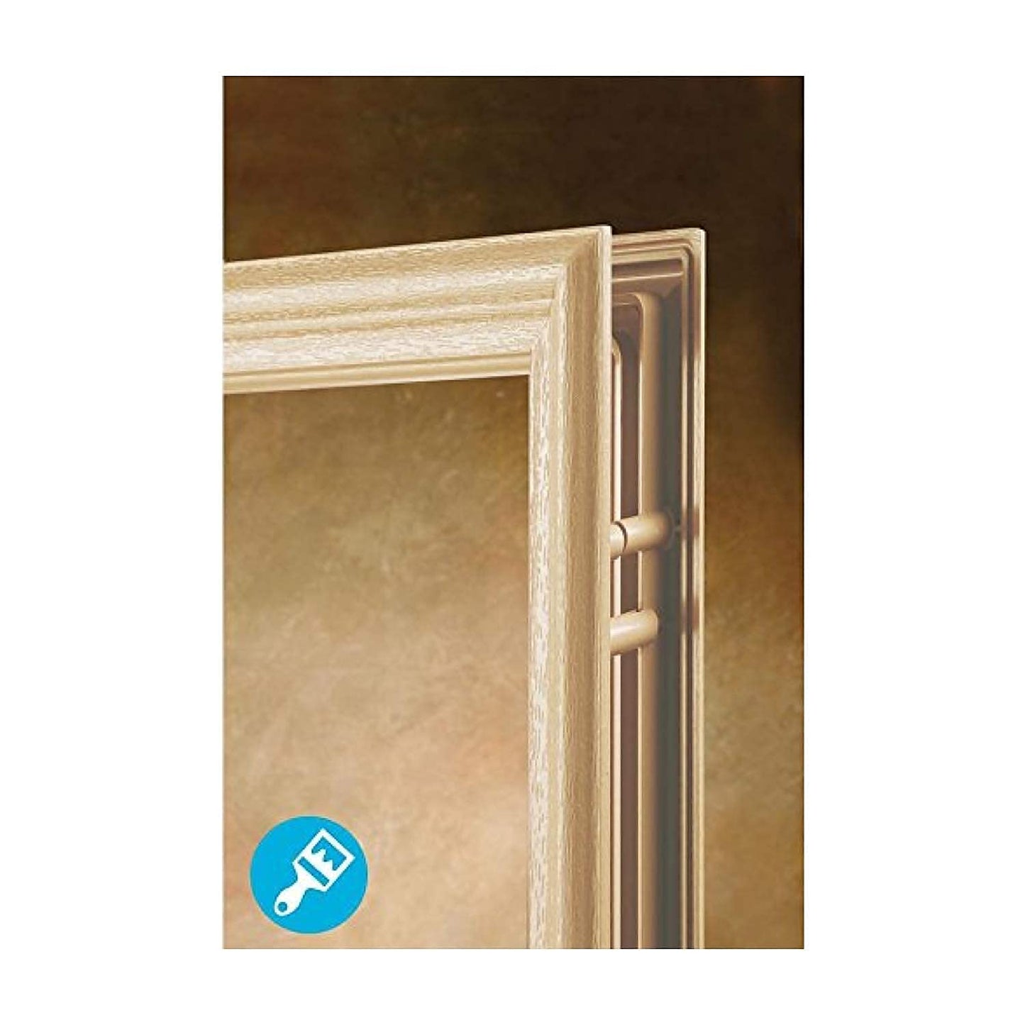 ODL Exterior Front Door Glass Replacement – Home Improvement - Entry Door Inserts Glass Kit with Low-E Double Pane Tempered Clear Glass - 4 Light Grid - 24" x 38"