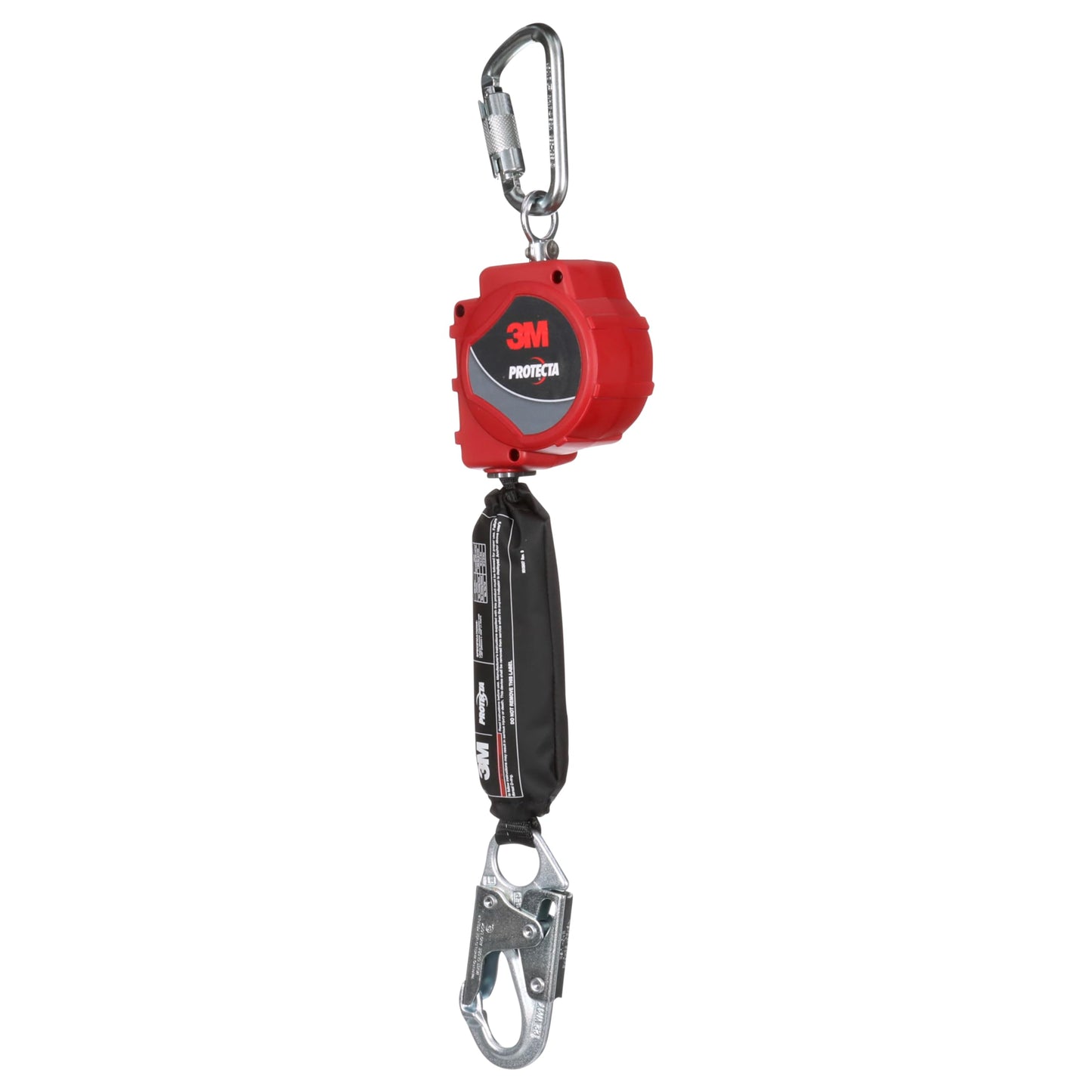 3M Protecta Self-Retracting Lifeline with Carabiner 3100513, Web, Steel Snap Hook, 11ft.