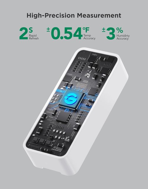 GoveeLife 2.0 WiFi Hygrometer Thermometer - Smart Humidity & Temperature Sensors | 3-Pack for Home Use