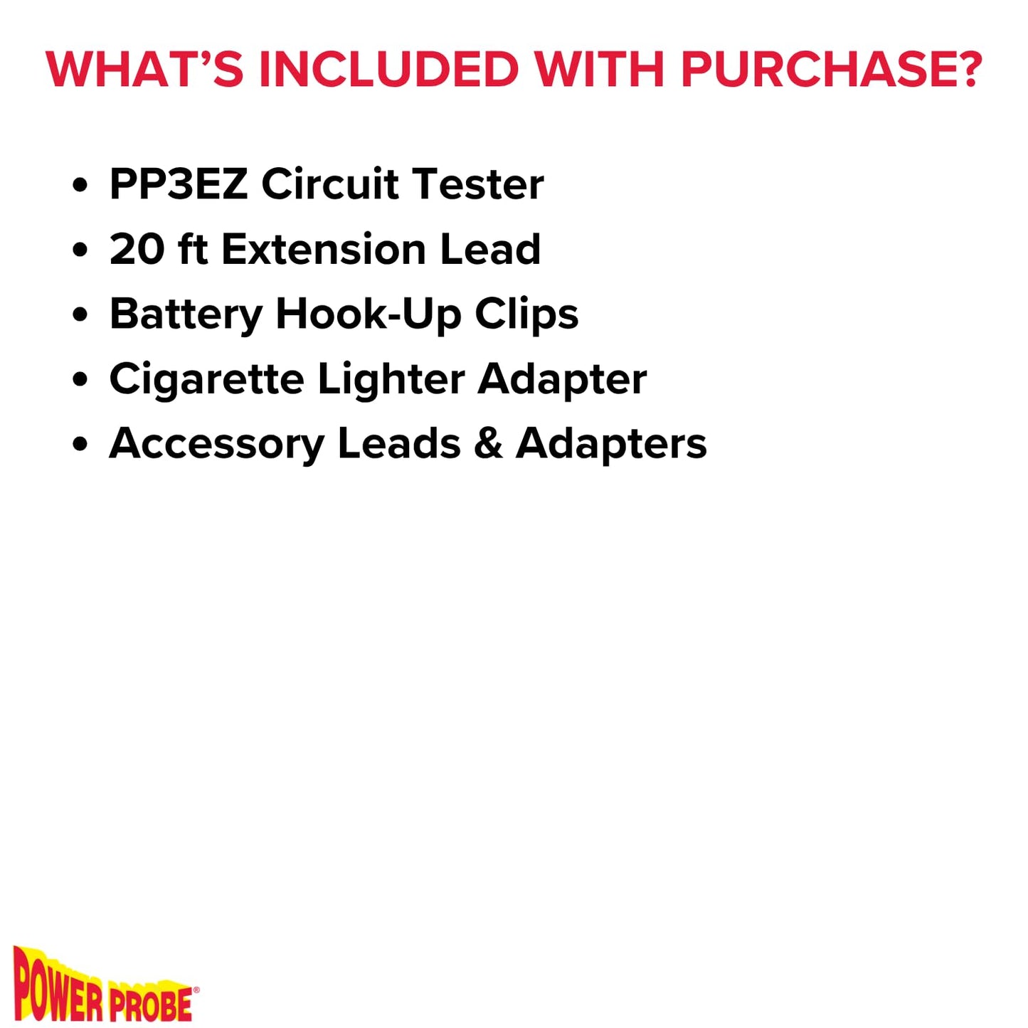 Power Probe PP3EZCARBAS Circuit Tester with Learning and Diagnostics Mode for Easy Automotive Electrical and Component Testing for 12 to 24 Volts Electrical Systems