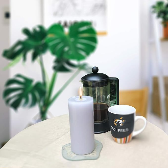 Simply Soson Grey Pillar Candles - 3x6 inch Set of 3 - Unscented Decorative Large Candles for Home Decor, Weddings, Holidays