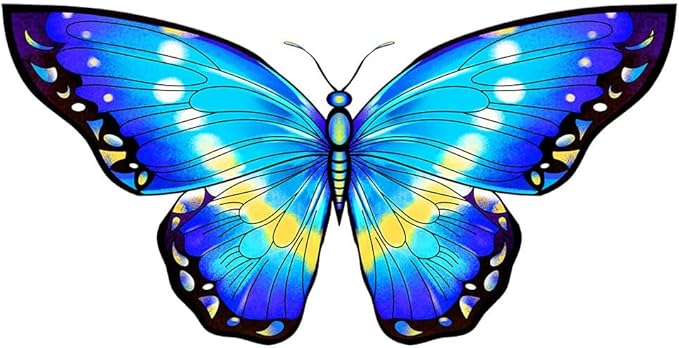 HONBO Butterfly Kites for Kids & Adults,55" x 28" Large Beginner Kite for Kids Ages 4-8,Easy to Fly for Beginners, Each Kite with 300ft Line Handle,Beach Kites for Outdoor Activities & Family Trip