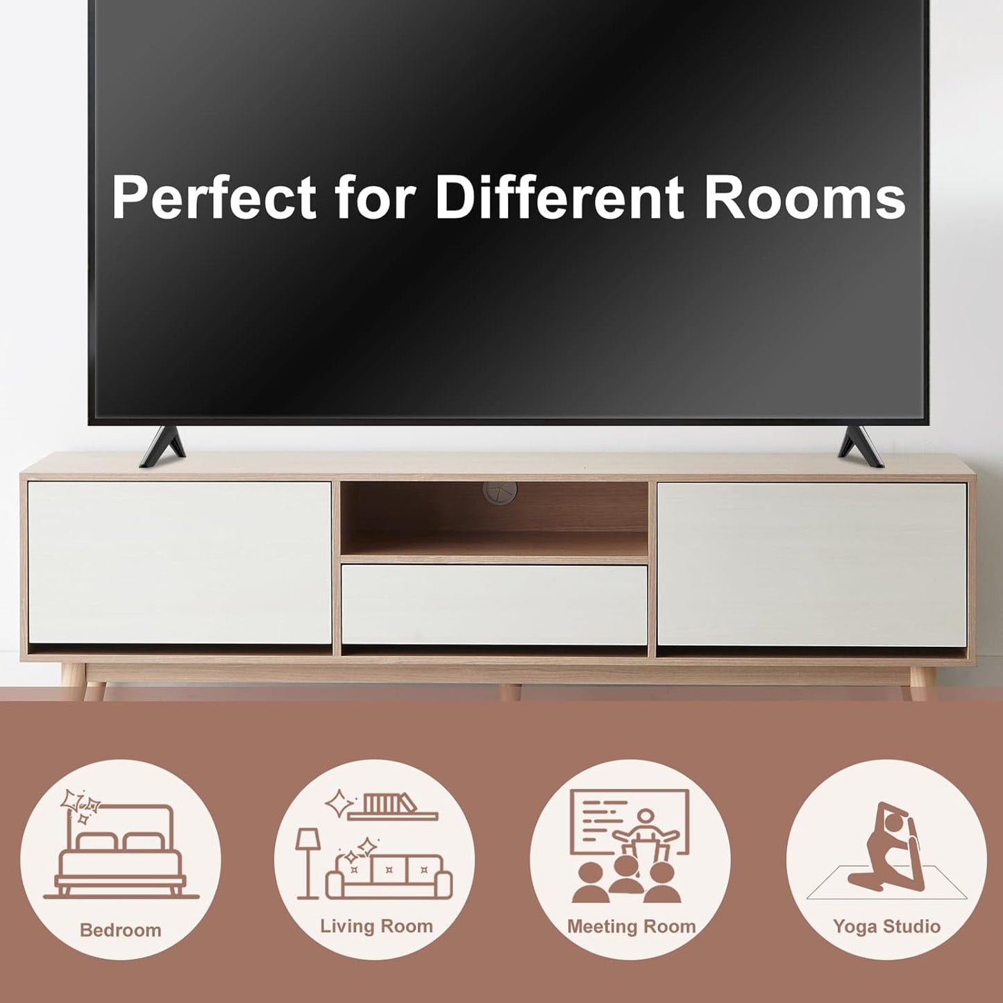 Maozhren 0.39in-0.78in, TV Stand Legs Replacement for Sceptre TV, Compatible with Hole Spacing Easy No-Drill