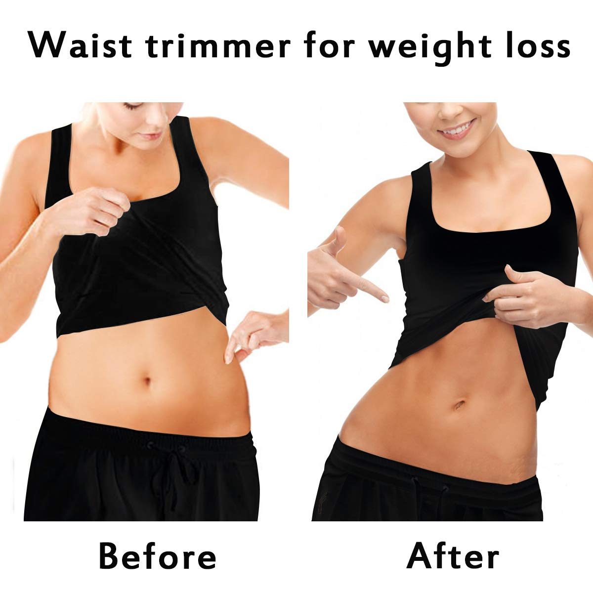 GIRLADY Stomach Sweat Band for Women - Sweat Waist Trimmer Belt Workout Waist Trainer Neoprene ab Wrap with Pocket Pink, Large