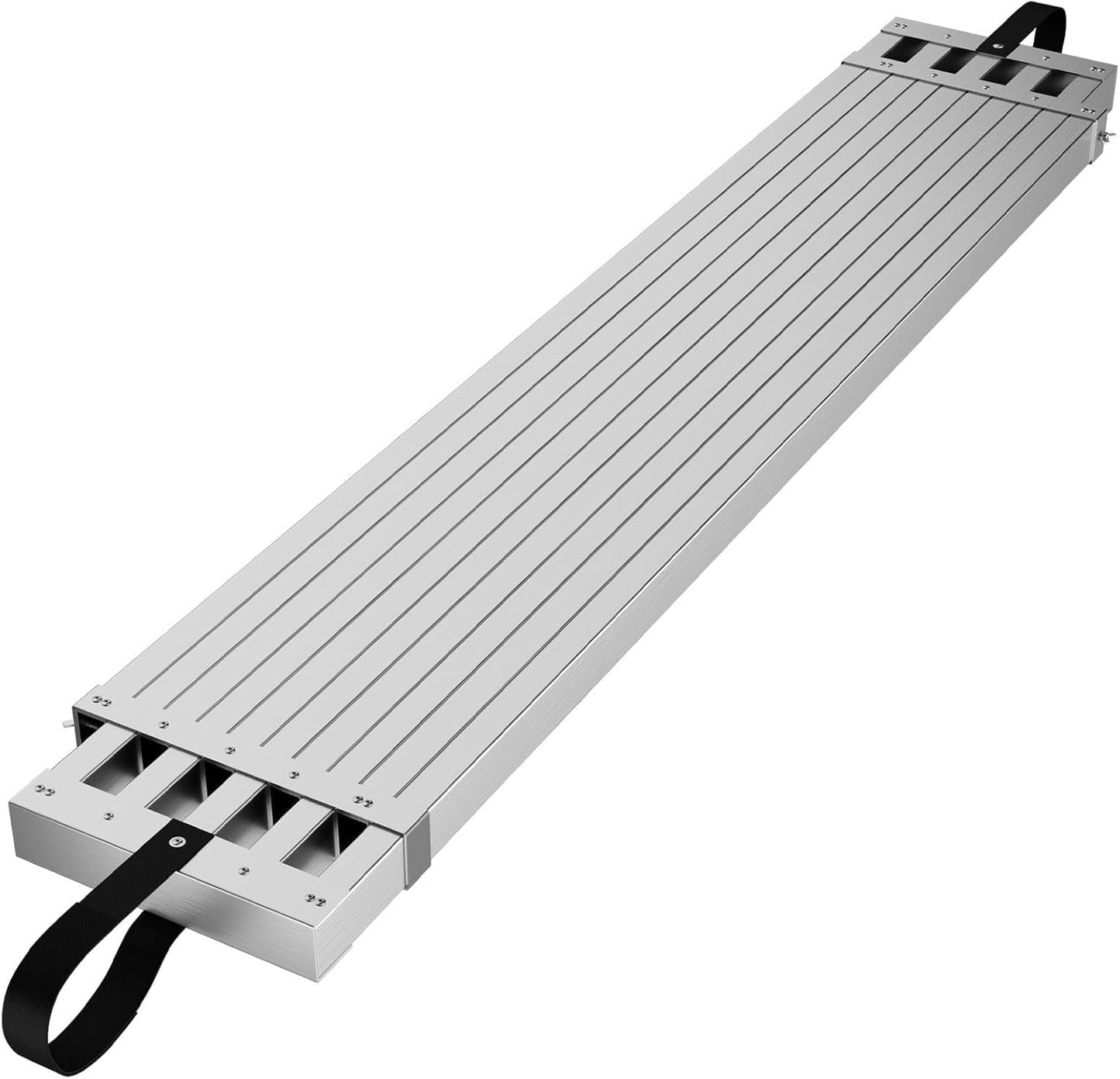 9-15Ft Telescoping Aluminum Work Plank – 440 Lb Capacity, 12.5” Wide Scaffold Platform with Skid-Proof Surface, Adjustable Extension Board for Scaffolding, Roofing, Painting & DIY Projects