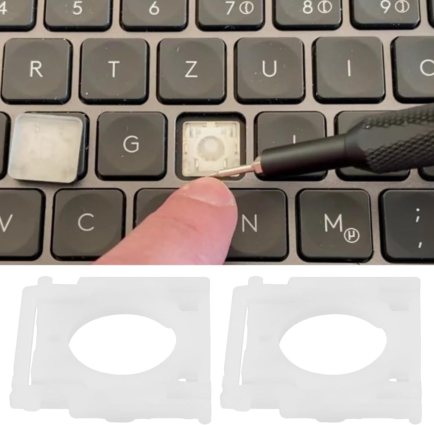 SG Store Pack 2 of Keyboard Hinges Mechanical Keyboard Key Support Brackets Keycap Hinge Clips Compatible with Logitech
