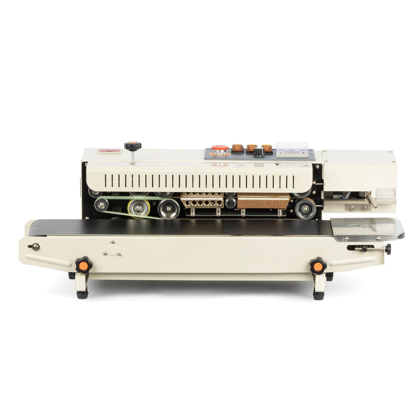 U.S. Solid Continuous Bag Band Inflation Sealer Sealing Machine, Automatic Horizontal Band Sealer with Digital Temperature Control for PVC Bags Films Stamp Coding 110V