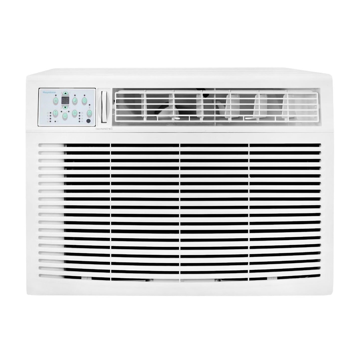 Keystone 23,200 BTU Window Air Conditioner with 16,000 BTU Supplemental Heat and Dehumidifier, 230V, Window AC for Large Rooms up to 1,500 Sq.Ft. with Smart Remote Control