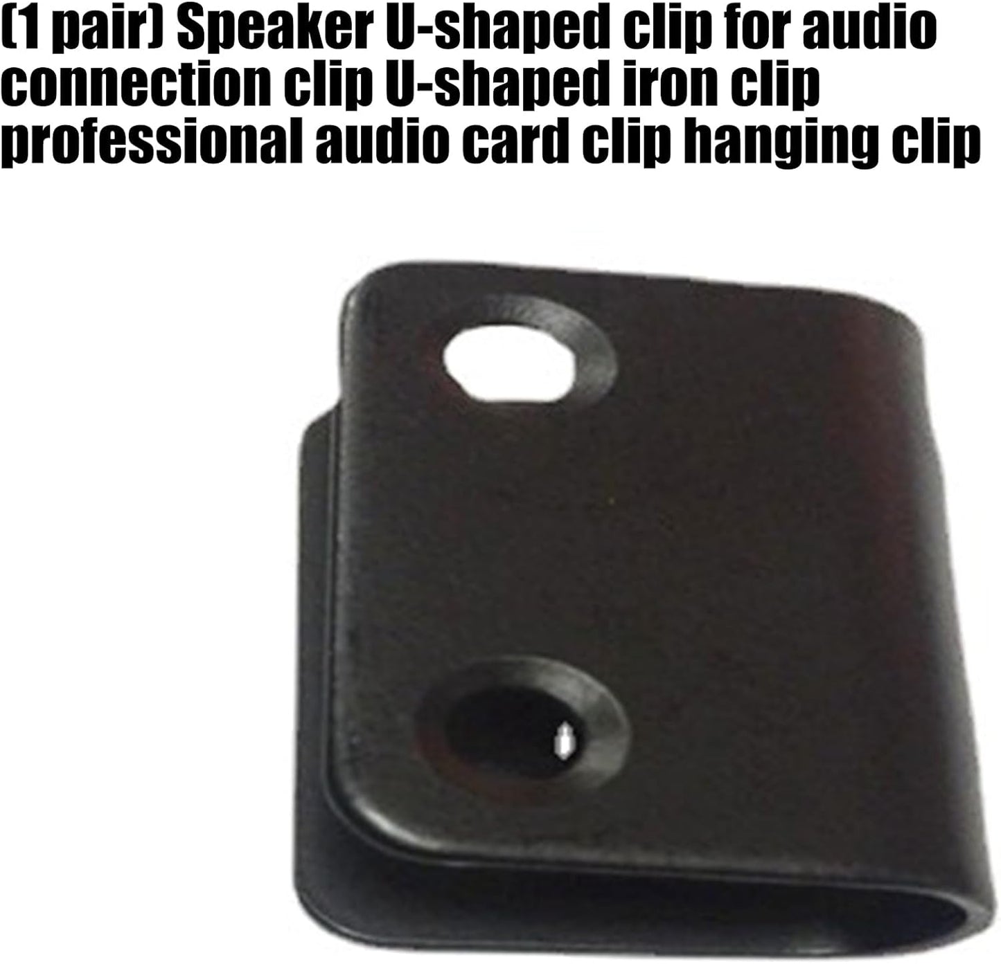 Kaeltsyn 2pcs Heavy Duty U Shaped Plate Hanging Speakers Connector Clip for Secure Wall Mount Clamp Professional Music