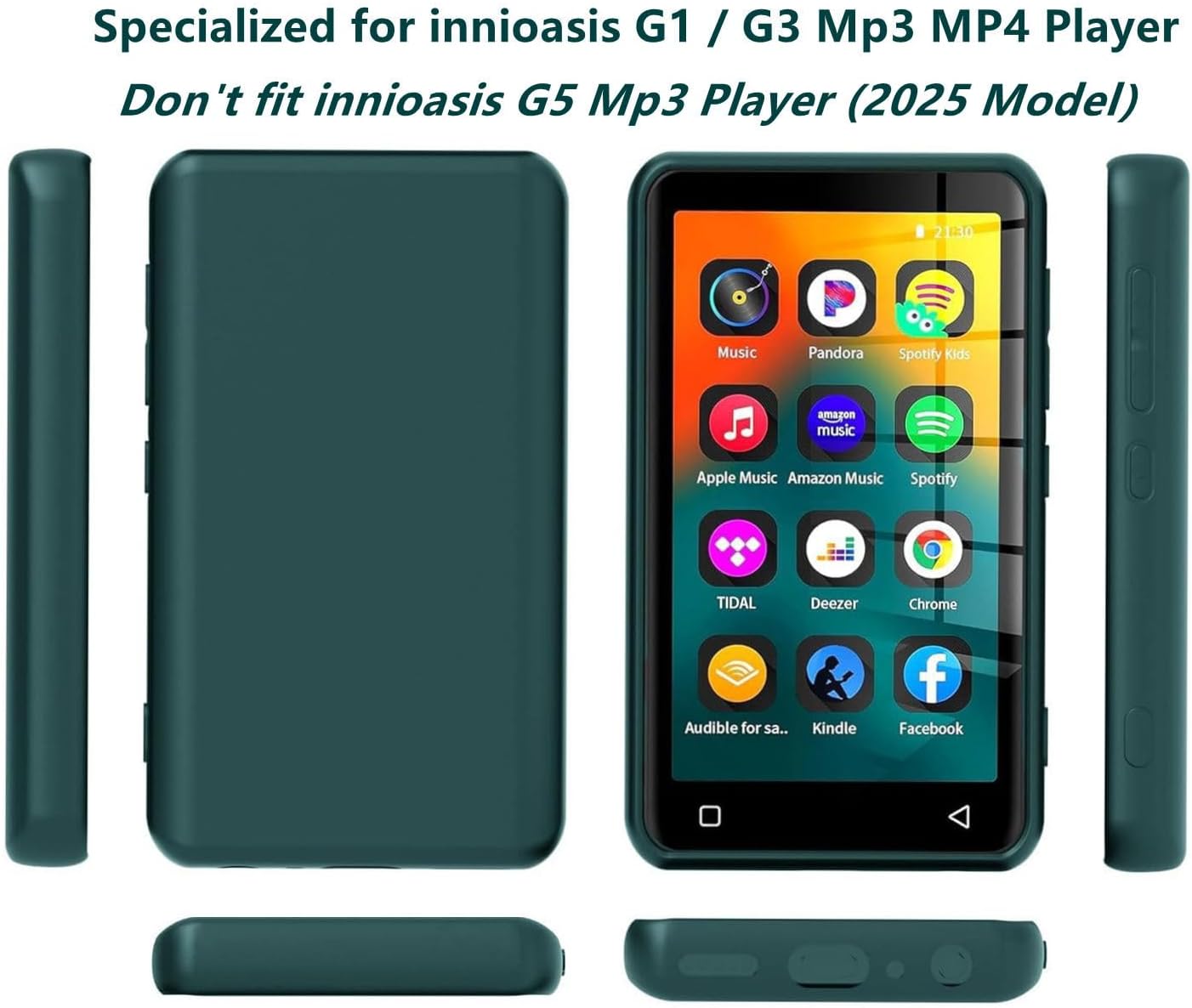 Fotosuncy G1 G3 Mp3 4.0 inch, Mp3 Case for innioasis Player Matte TPU Cover for Player Anti-Scratch Shock Absorption