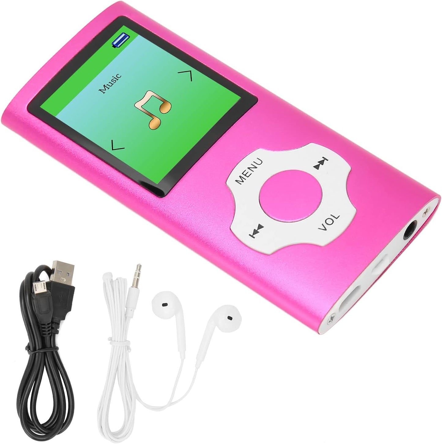 Jectse MP3 MP3 MP3 Player, Kids Player Portable Audio Music Player with FM Radio, Voice Recorder, E Book, HiFi Lossless