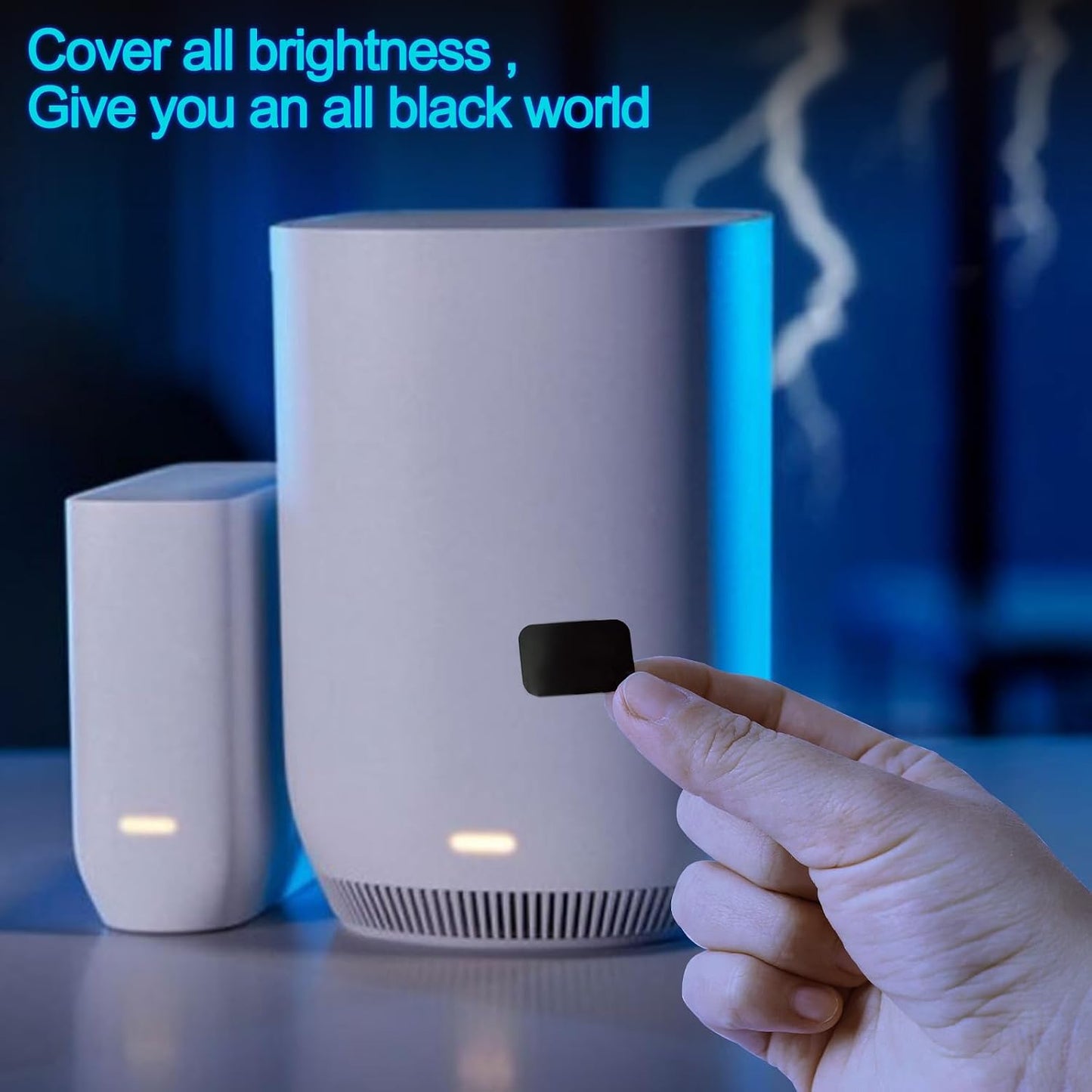 Electronic,2 Dimming 100% (1 1 LED Light Blocking Stickers,Blackout Stickers for Sheets LED Light Blocking Covers, LED