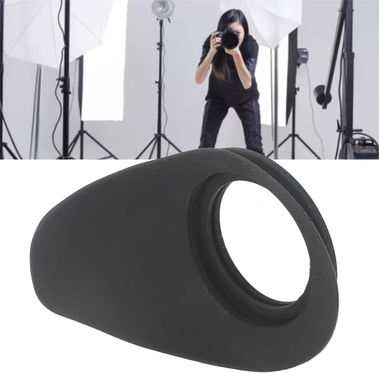 ZCZDHNA Camera Viewfinder Eyecup Rubber Eyepiece Multifunctional Shock Reduction Comfortable Compatibility Easy