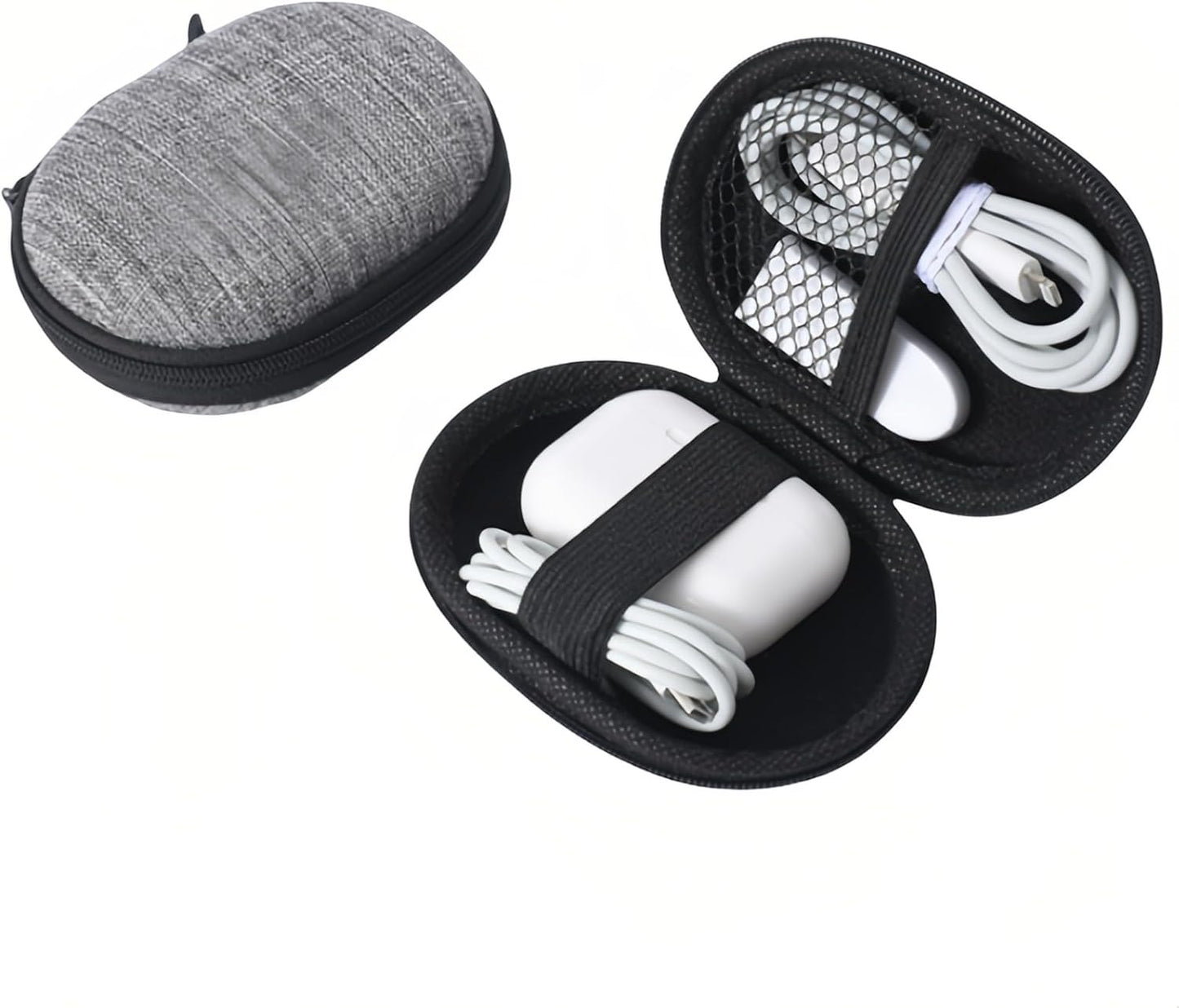 Chinshwehaw Electronic Accessories Organizer Bag: EVA Hard Shell Shockproof, Hard Shell Tech Organizer Case - Water