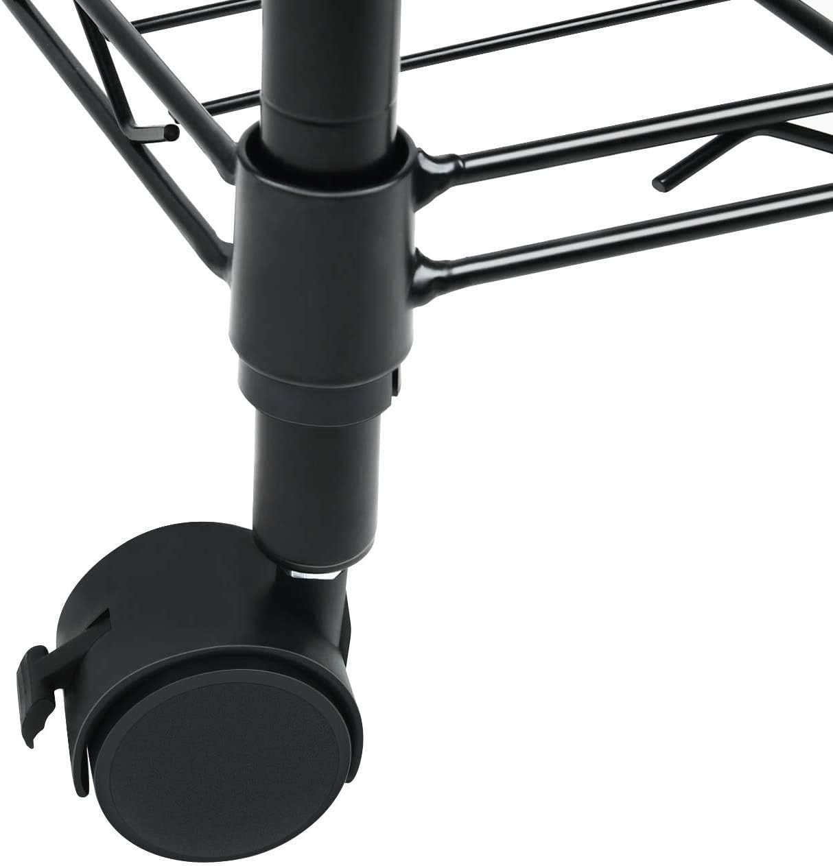 Simple Deluxe Heavy Duty 5-Shelf Storage Unit - 1250lbs Capacity | 29.92" D x 13.98" W x 61.09" H, Black
