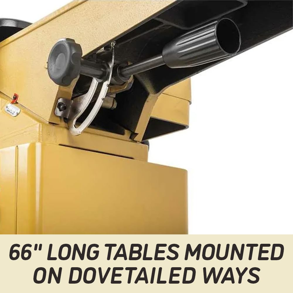 Powermatic 6-Inch Jointer, Helical Cutterhead, 1 HP, 115/230V 1Ph (Model 54HH)