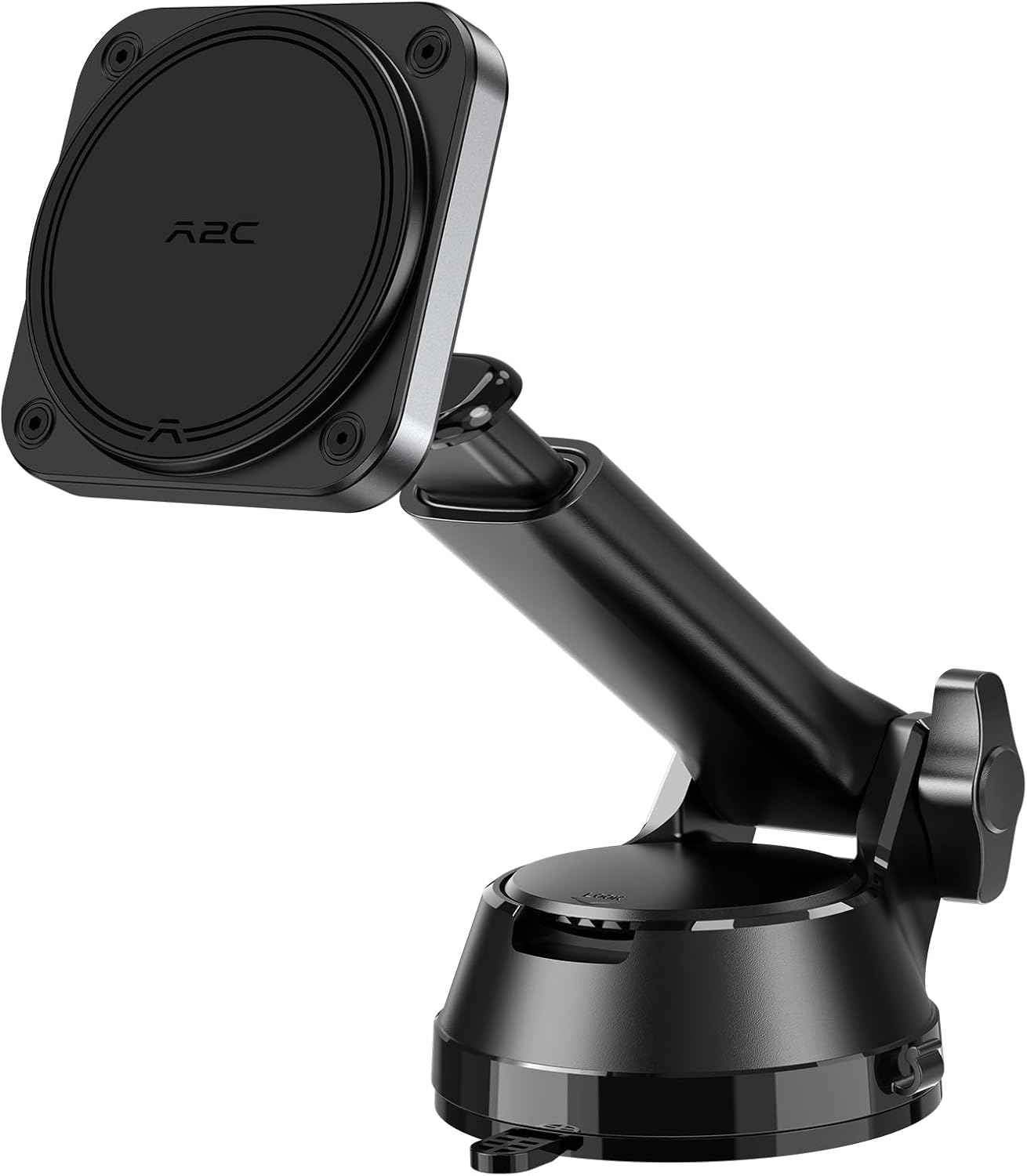 APPS2Car N55 12-17 Heavy Duty Magnetic Car Mount with Gel Suction Cup Industrial Magnetic Hold, Adjustable Telescopic