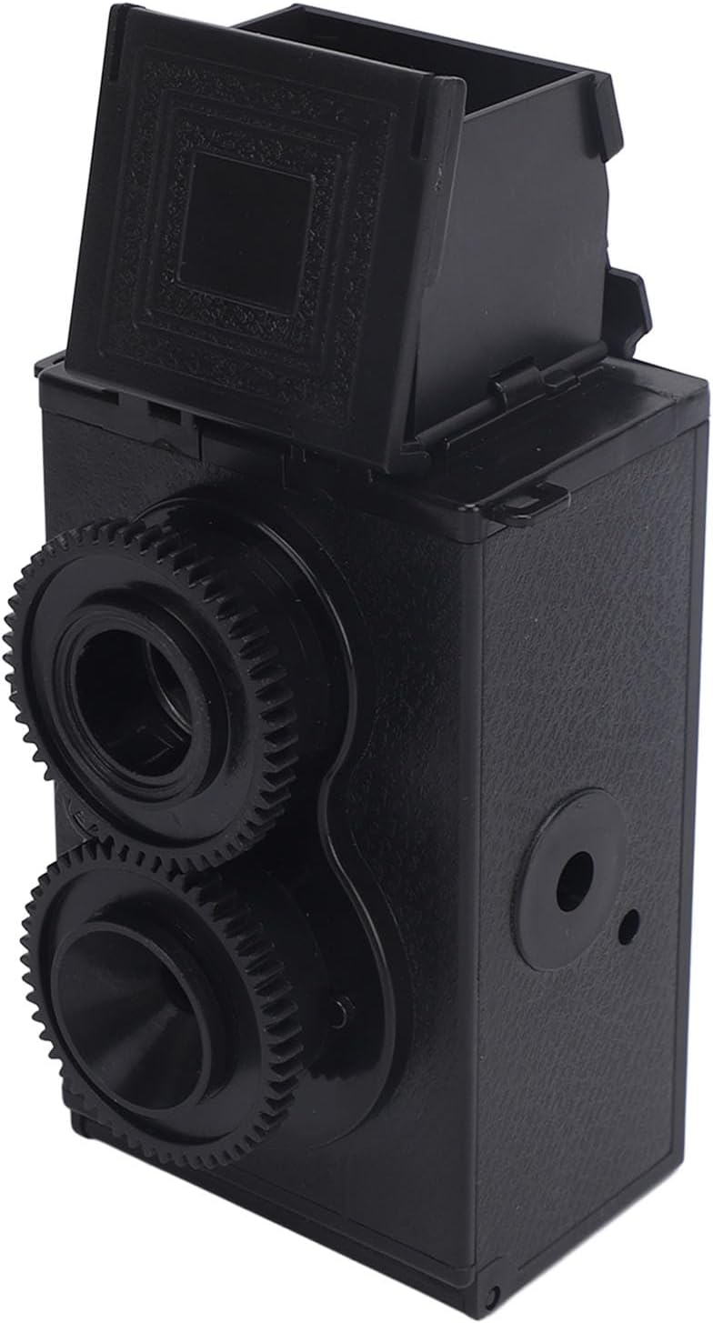 Vikye 35mm DIY Film Camera Kit, Reusable Build Your Own Camera with Waist Level Viewfinder and Dual Lens