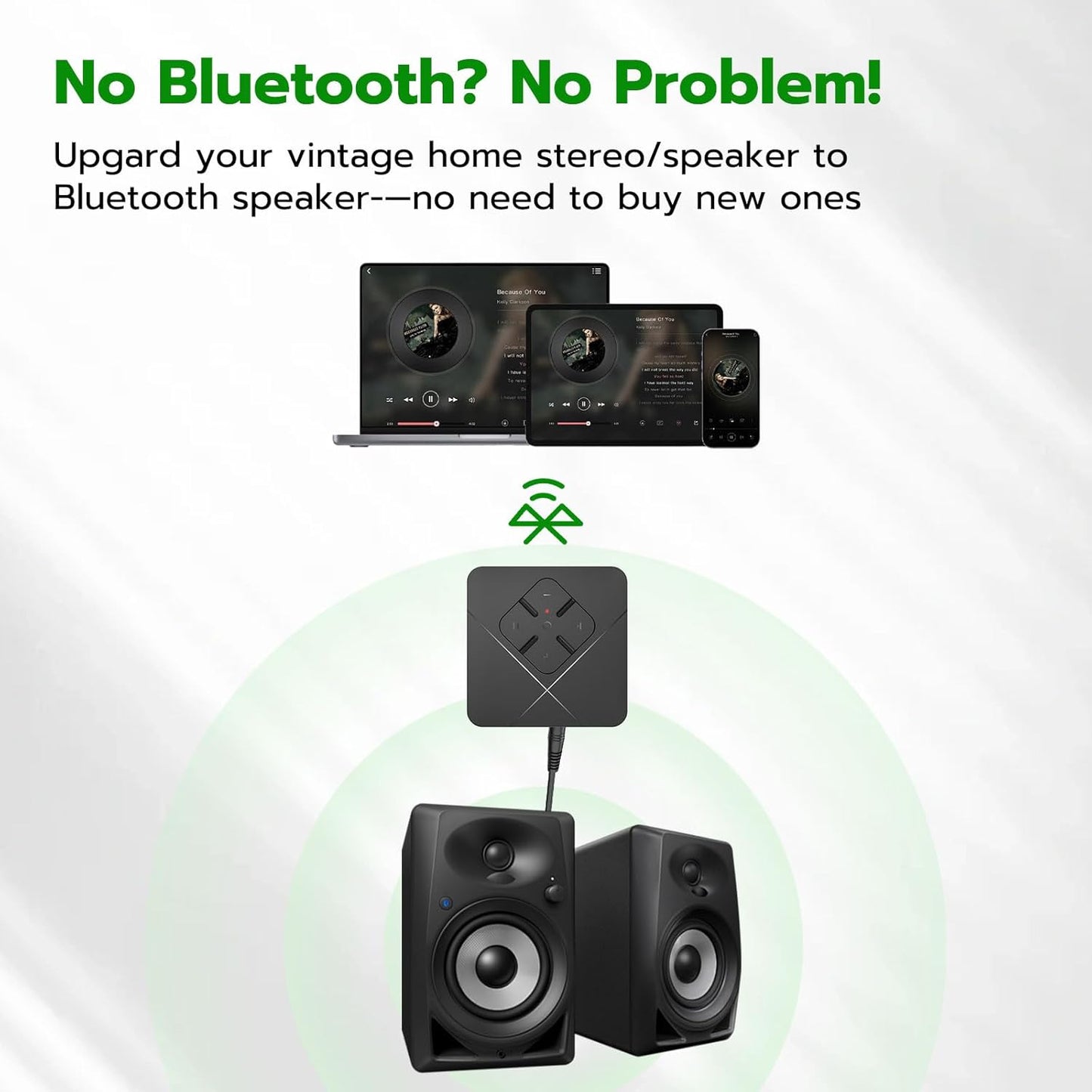 Ultrbeka 2026 6.0 3.5mm/RCA, Bluetooth Receiver for Home Stereo with Bluetooth Adapter for Stereo Receiver, Amplifier