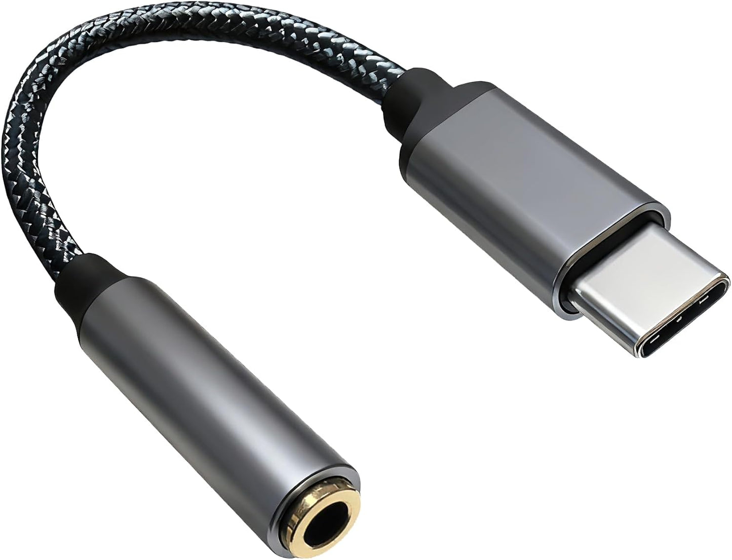 RIAYVIL 3.5mm USB-C to Headphone Jack Adapter,Type-C to Aux Audio Female Adapter