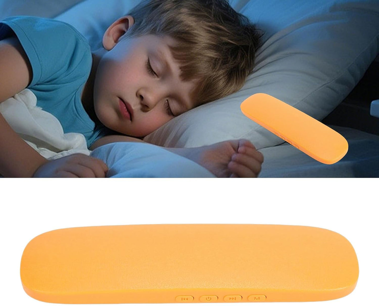 LAISANIM Onset White Noise Sleep Speaker, Portable Bluetooth Pillow Speaker with HiFi Sound Output and Memory Card